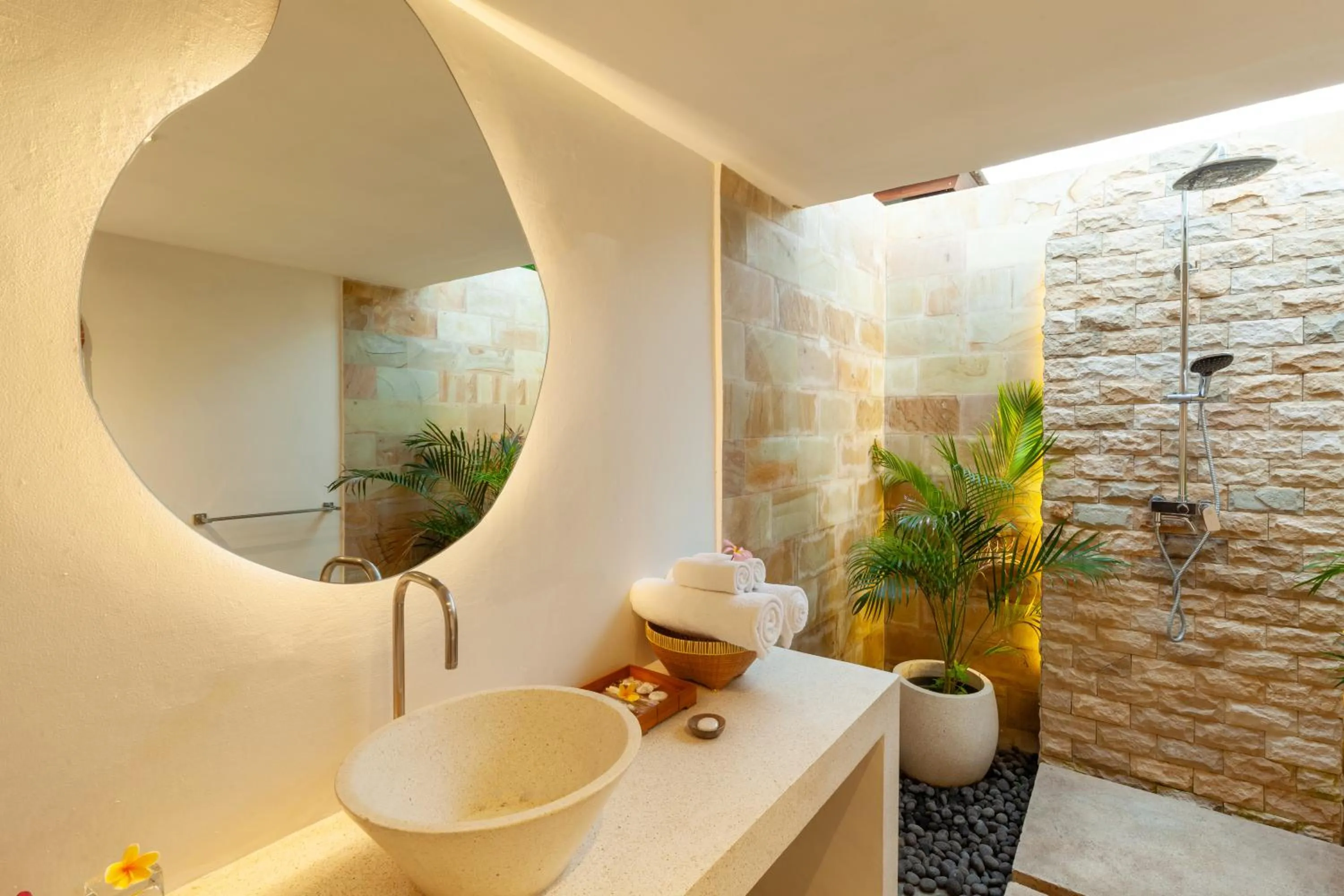 Shower in Living Asia Resort and Spa