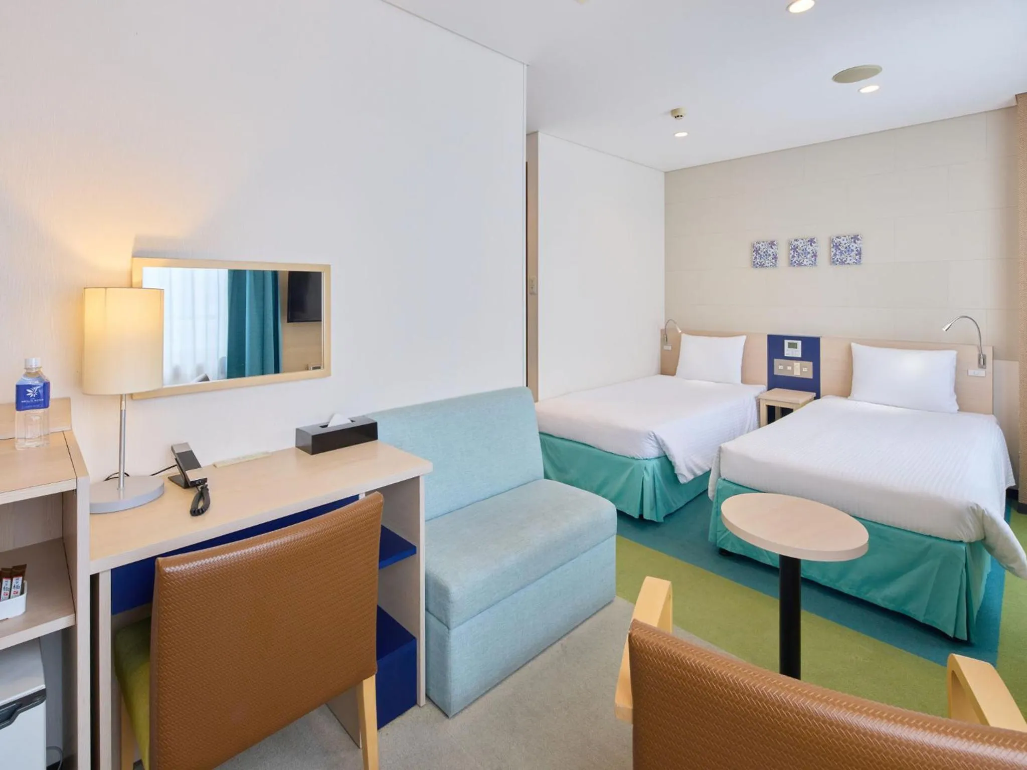 Bed in Hotel Yugaf Inn Okinawa