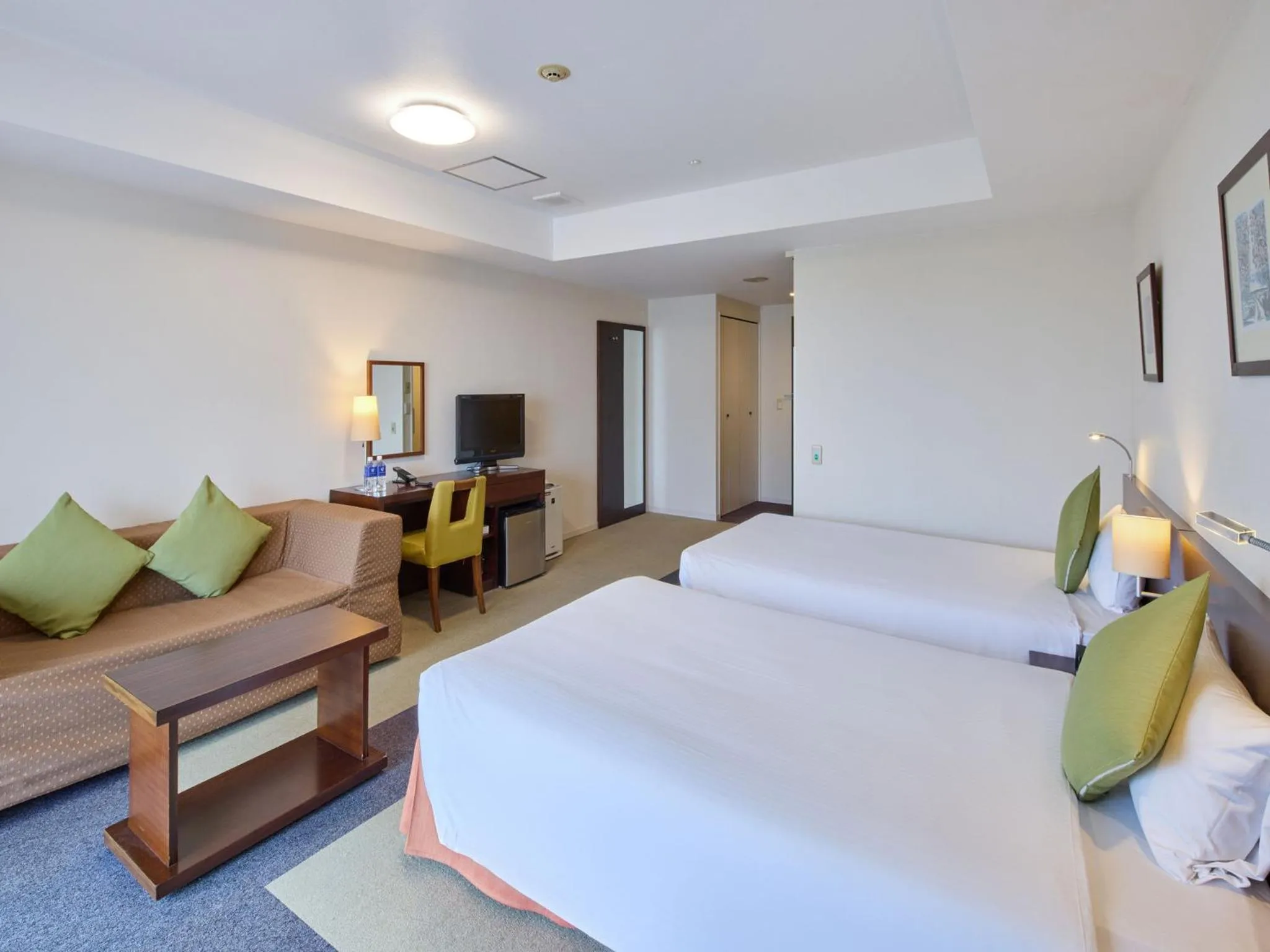 Bed in Hotel Yugaf Inn Okinawa