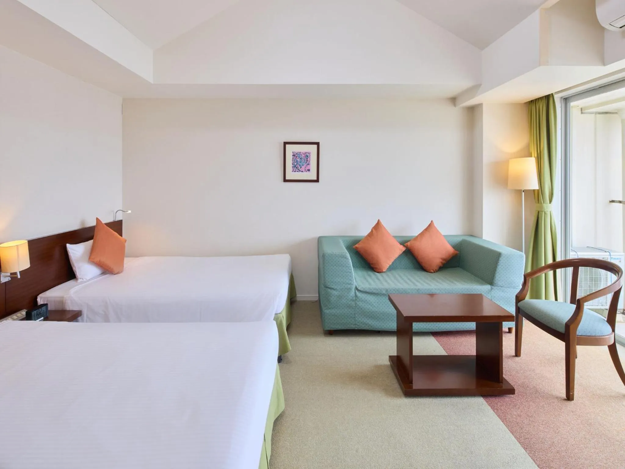 Bed in Hotel Yugaf Inn Okinawa