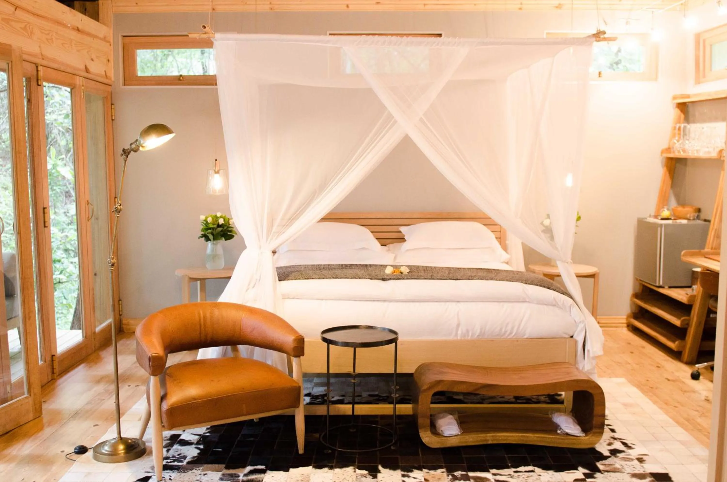 Bed in Summerfields Rose Retreat and Spa