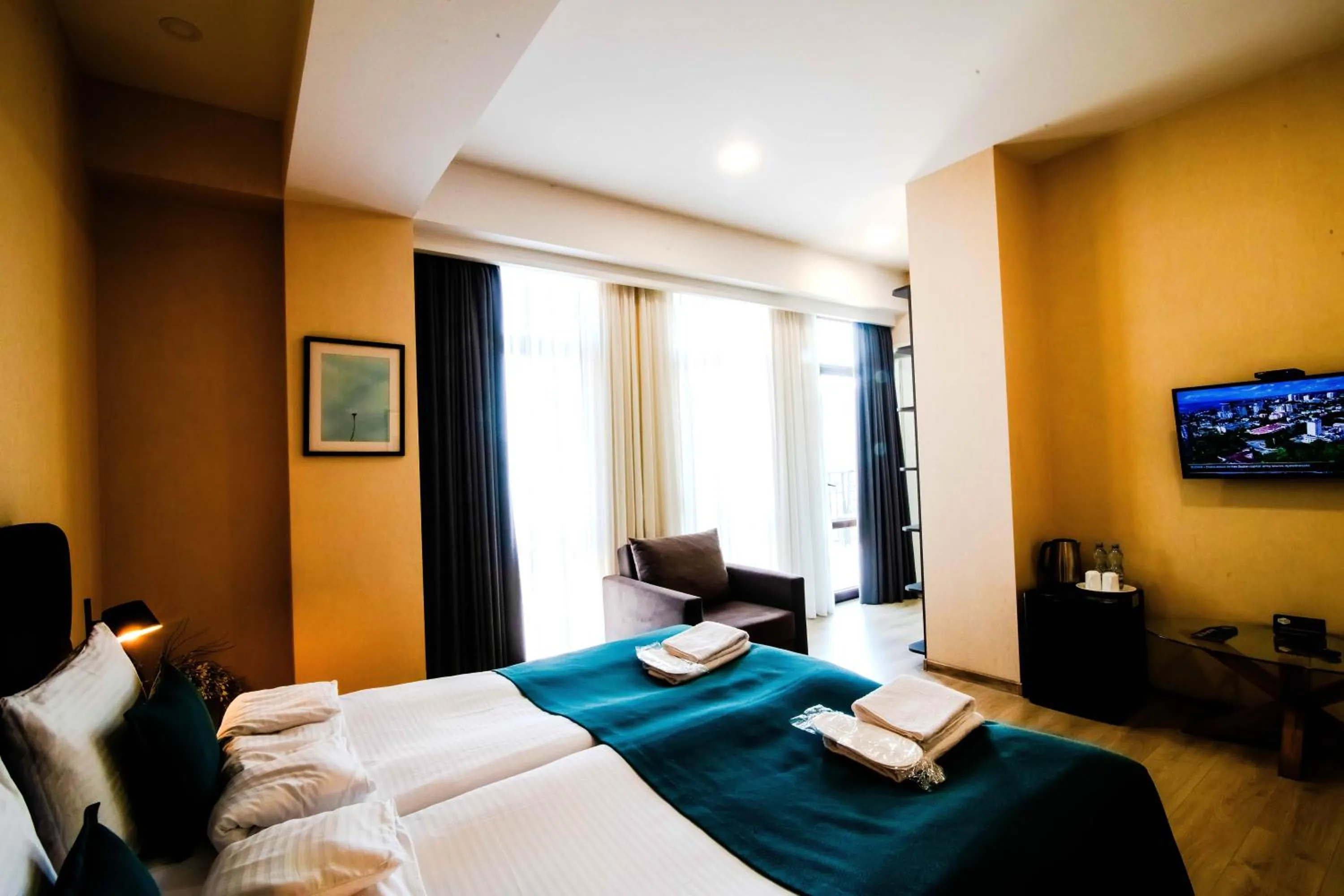 Bed in Hotel Avlabari Terrace