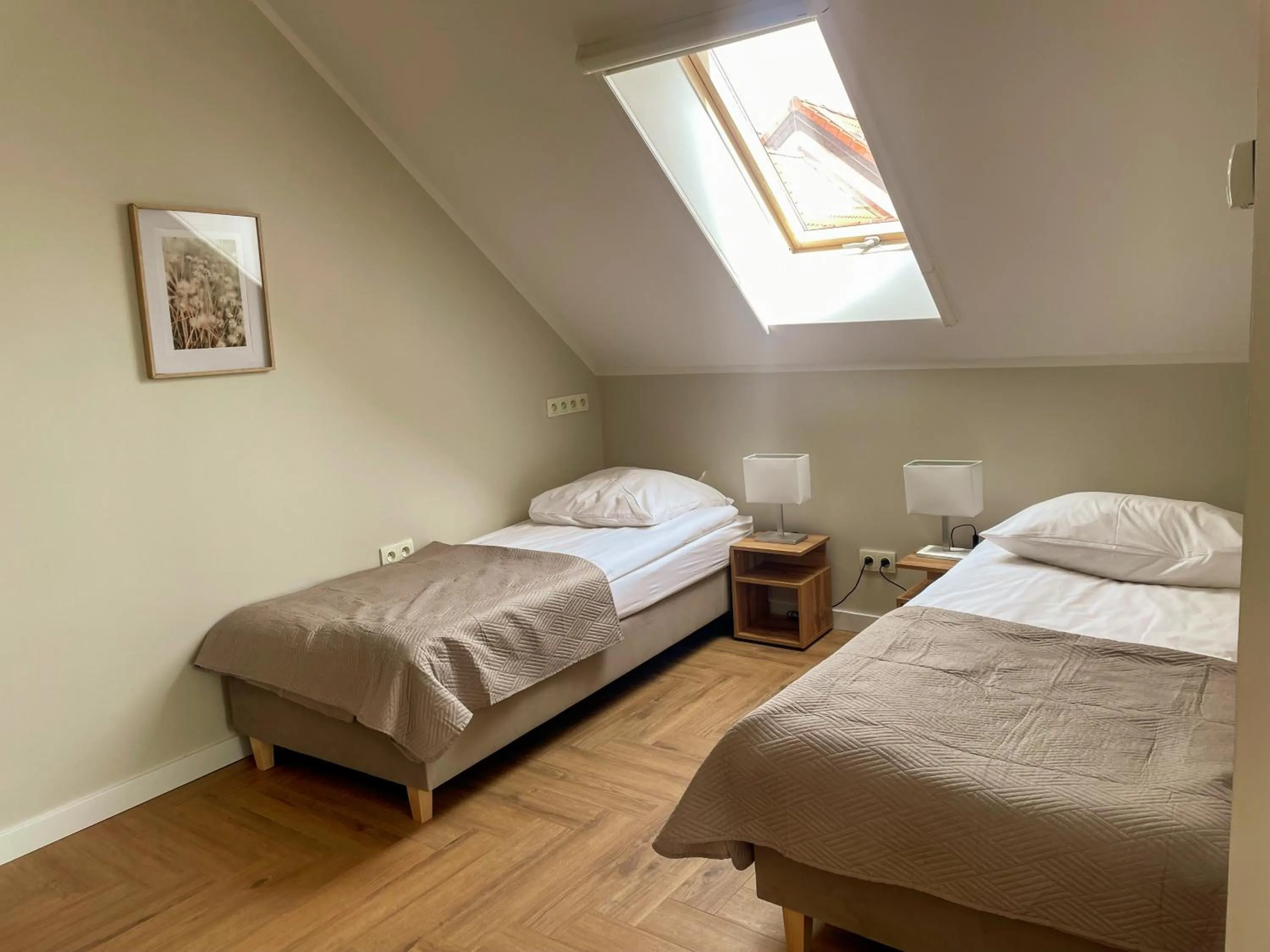 Bed in Hotel Santa Monica