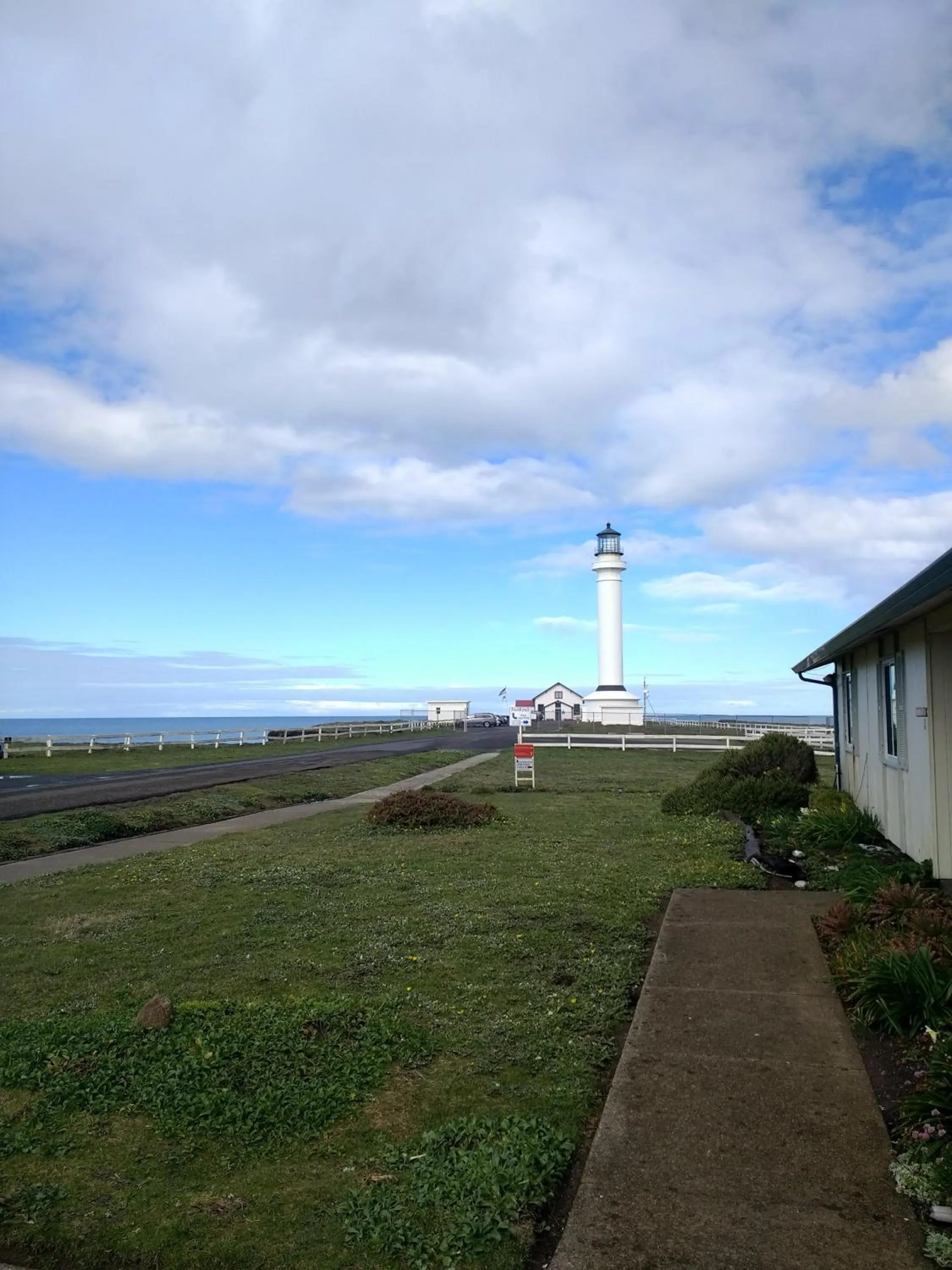 Garden view in Point Arena Lighthouse