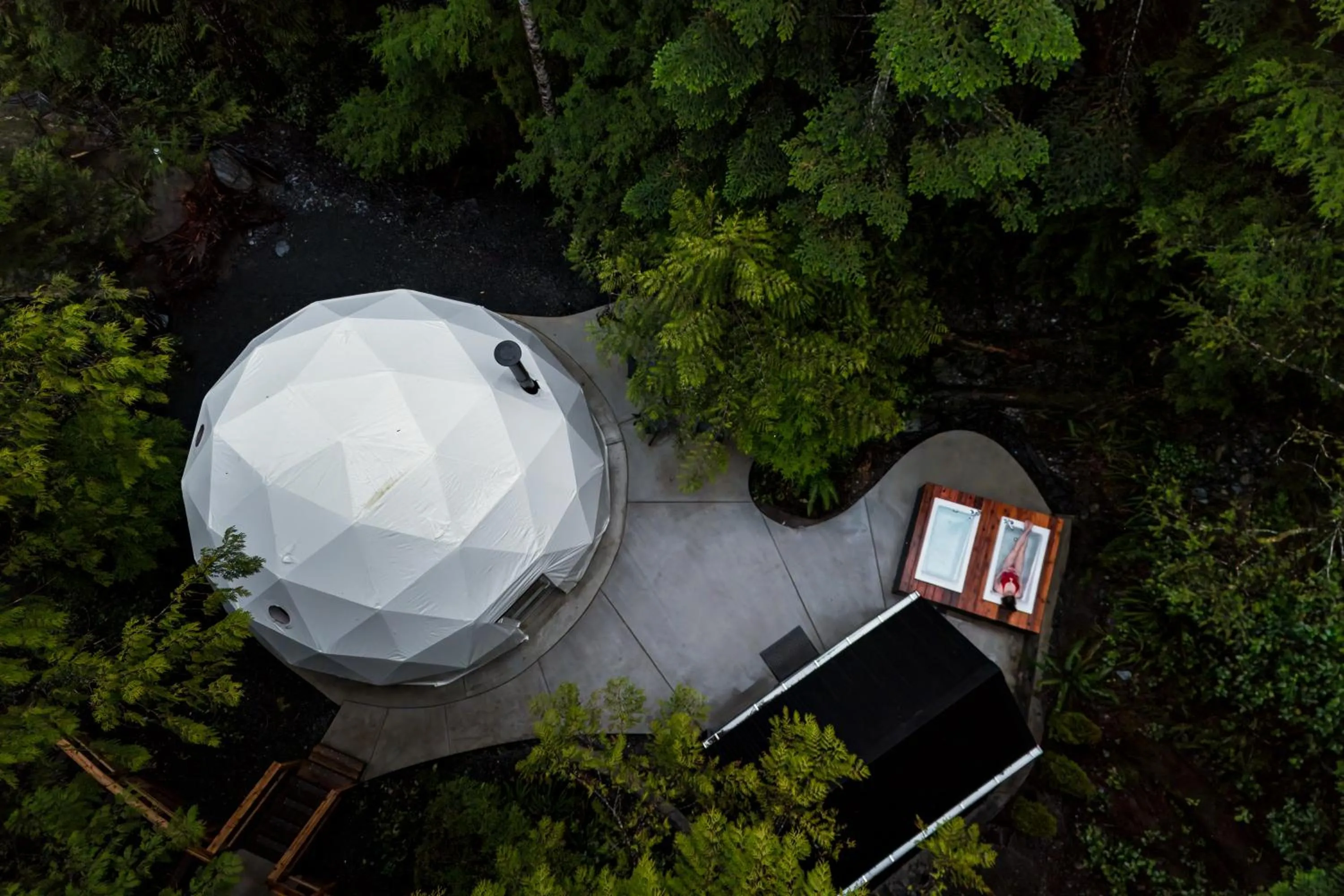 Property building in West Coast Trail Lodge