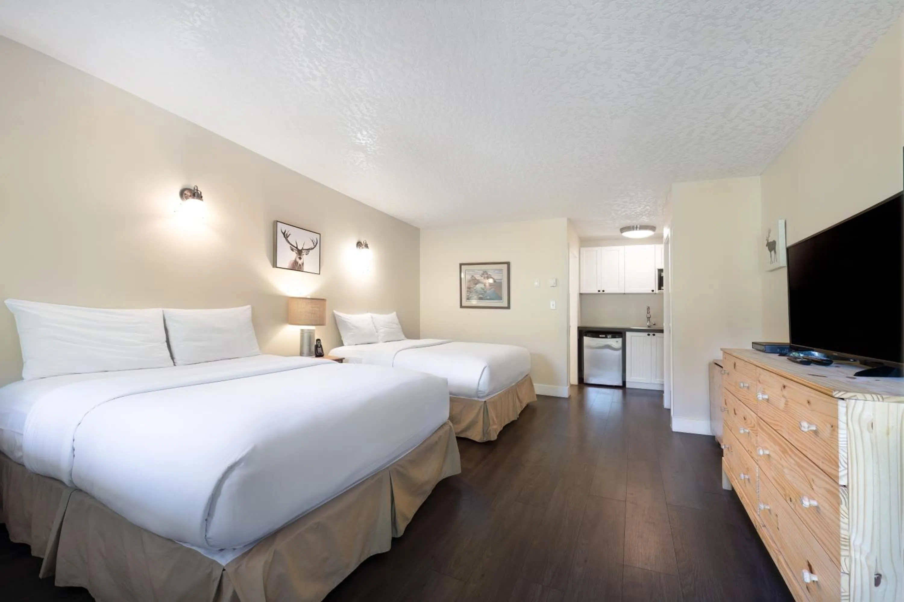 Bed in West Coast Trail Lodge