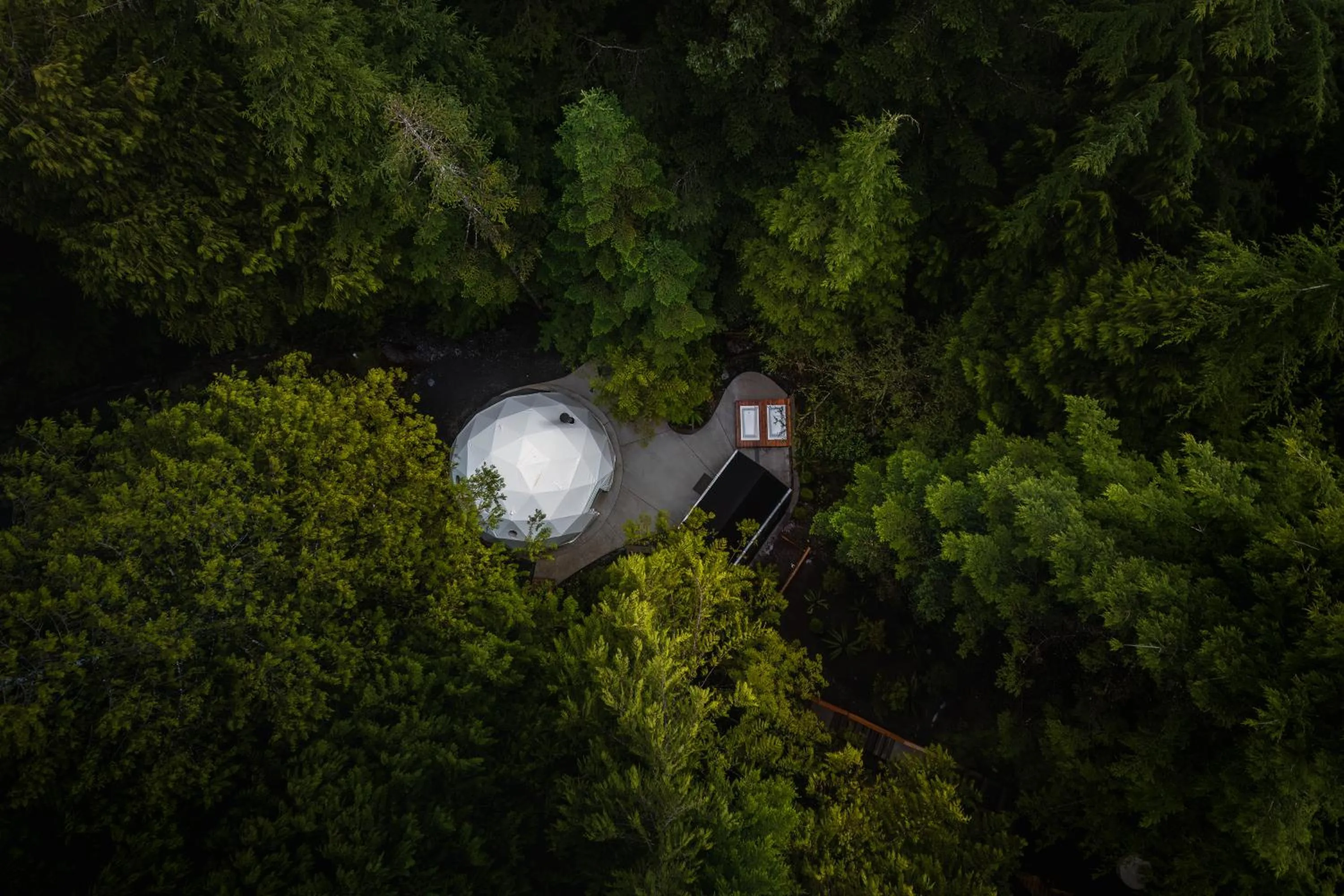 Bird's eye view in West Coast Trail Lodge