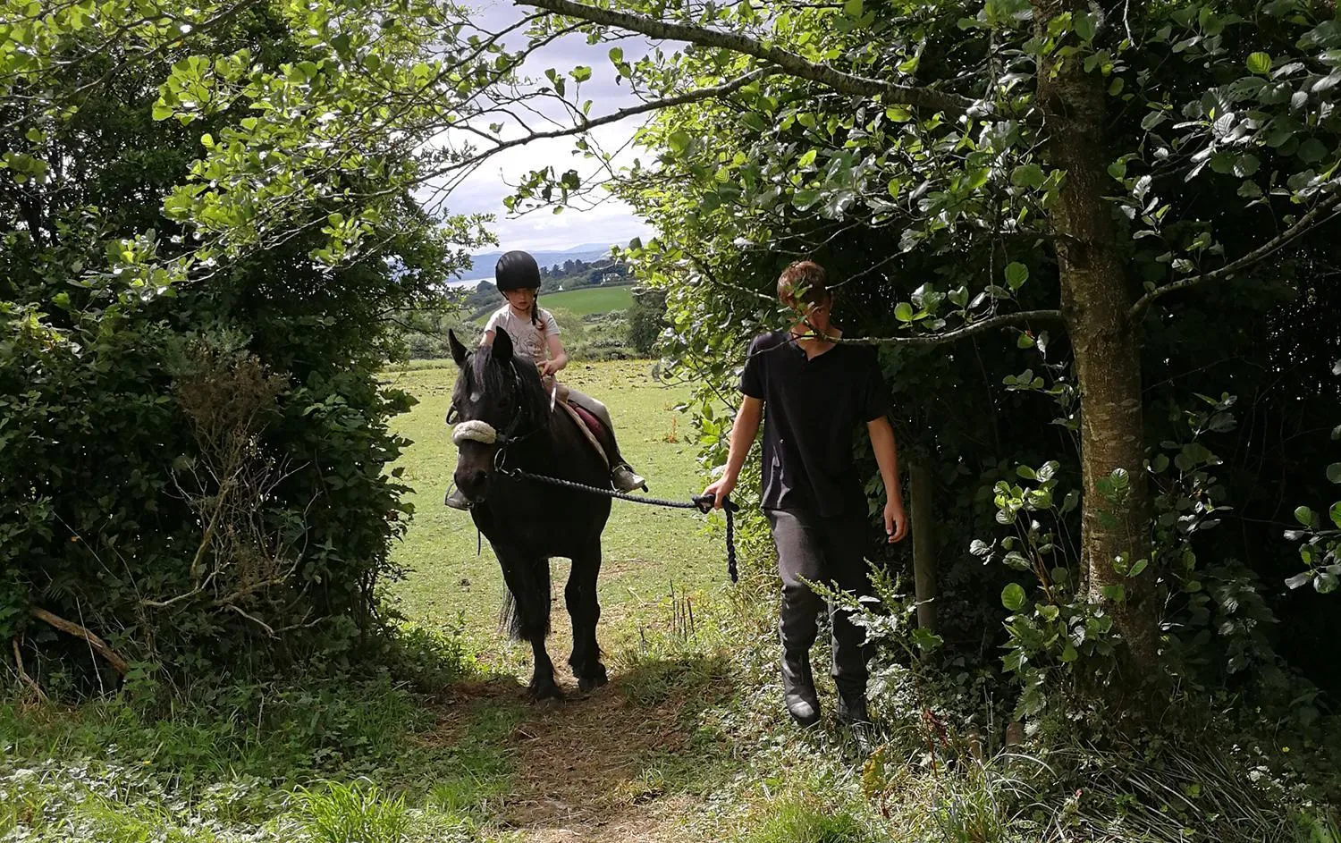 Horse-riding in Redcastle Hotel