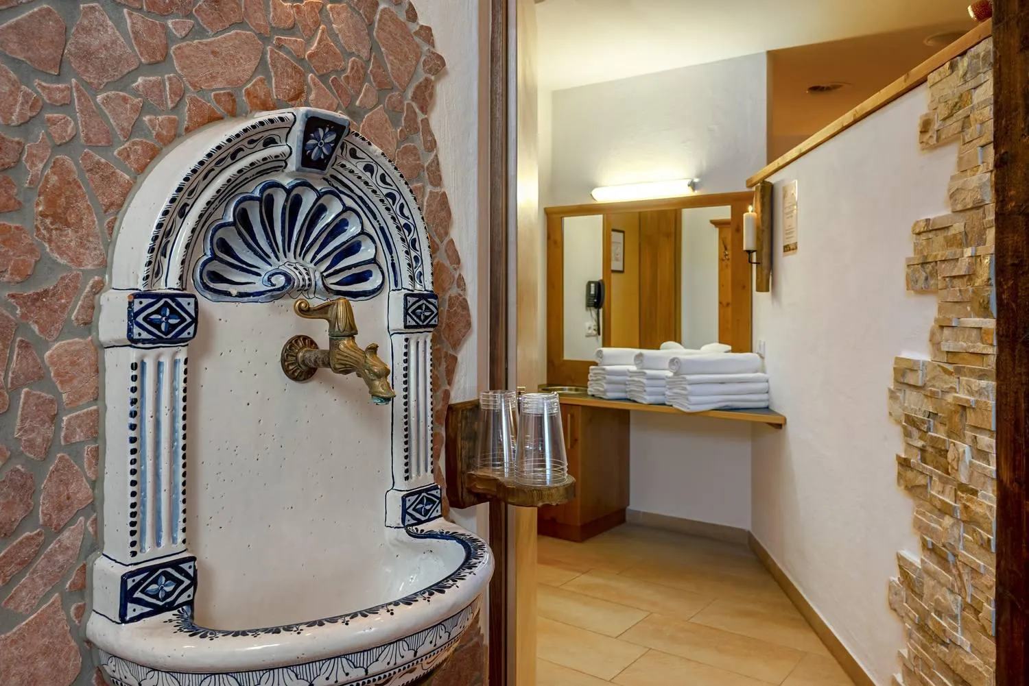 Sauna in Apart-Hotel Aurora Fiss