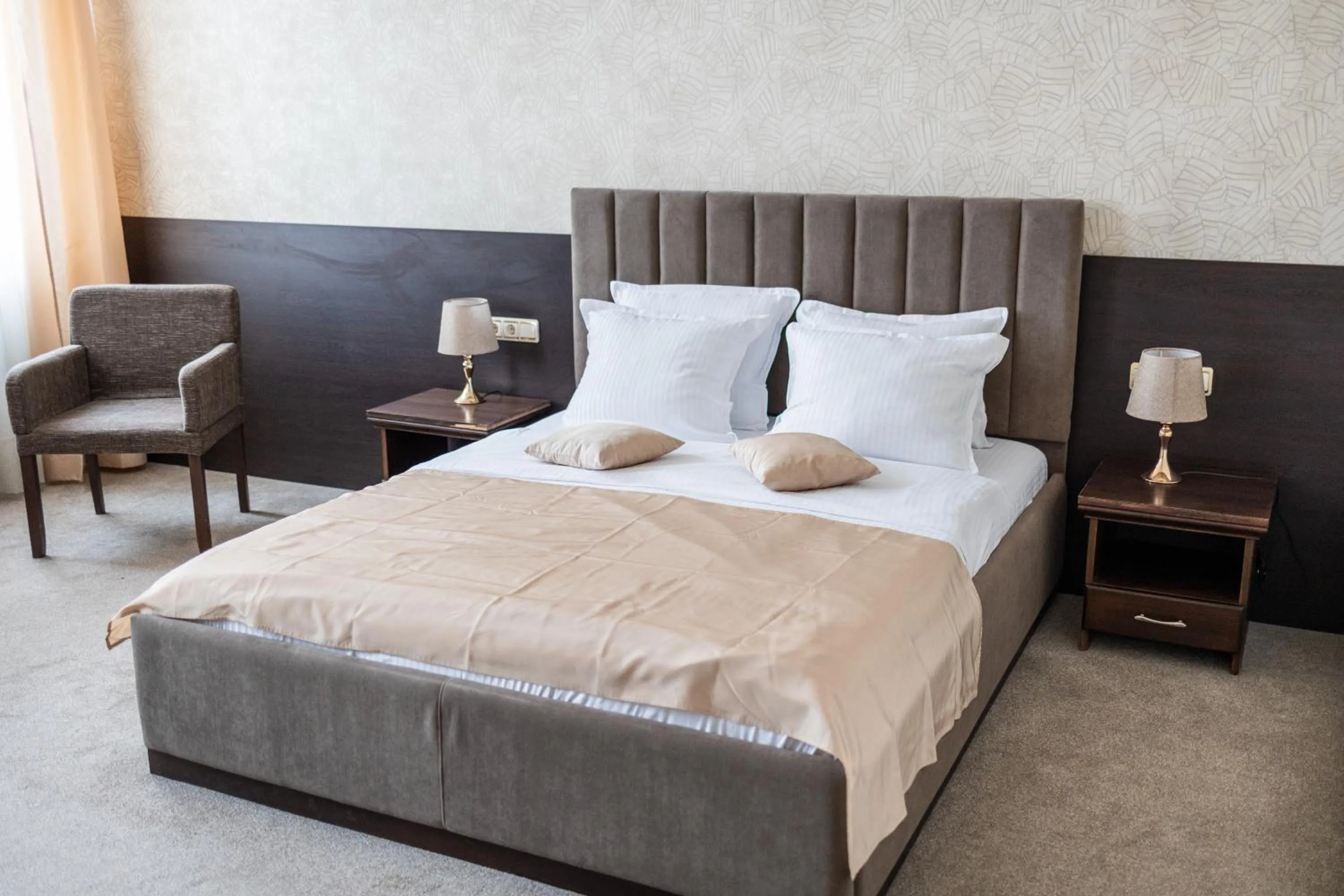 Bed in Hotel Neptun