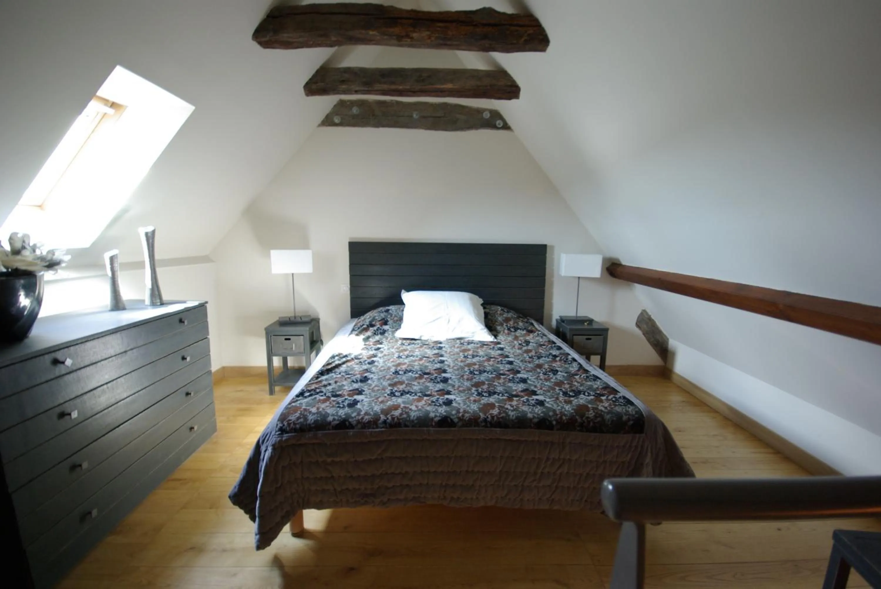 Bed in LogisHotels Le Relais du Quercy