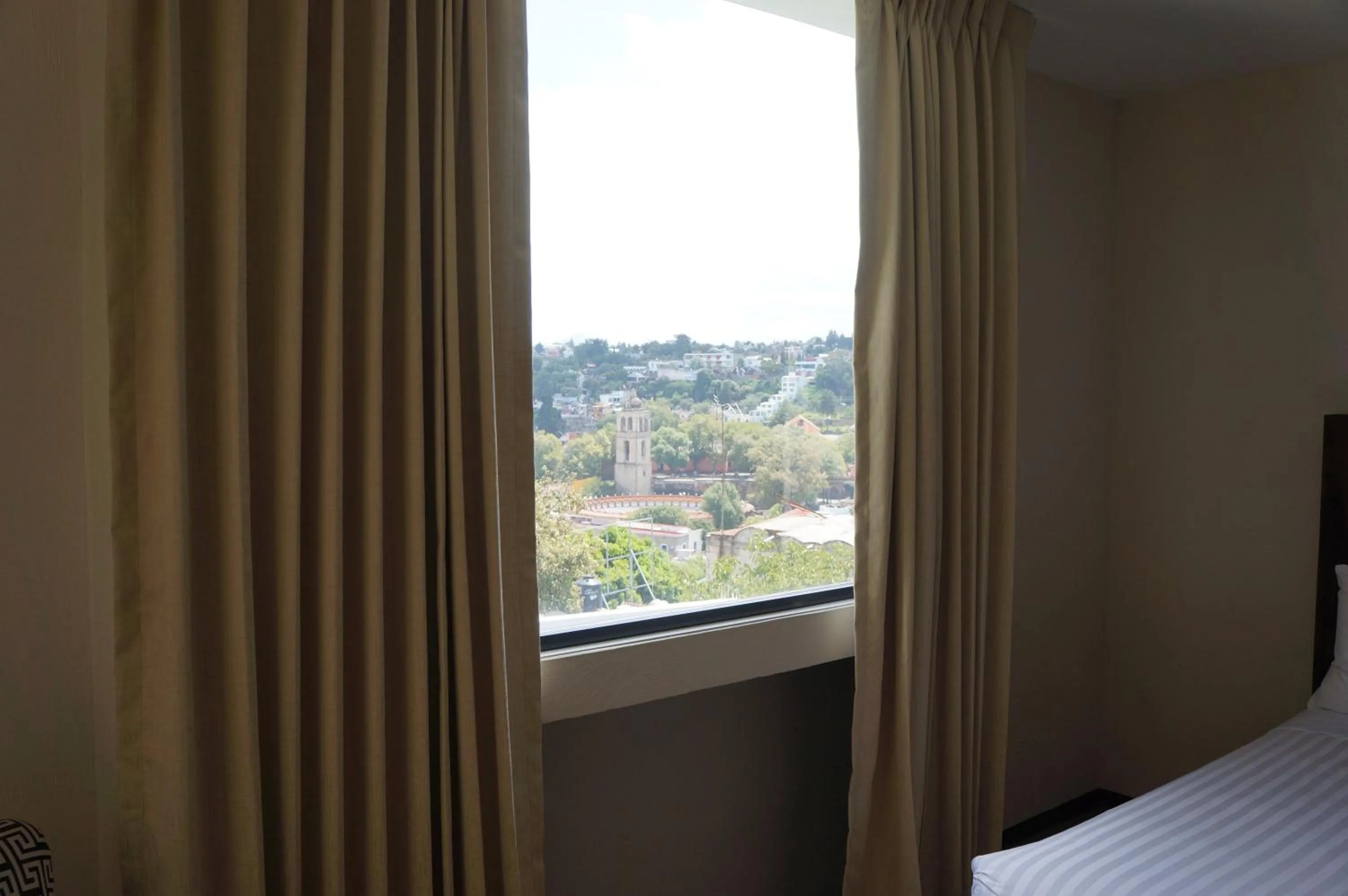 Bed in Hotel Mirante Tlaxcala