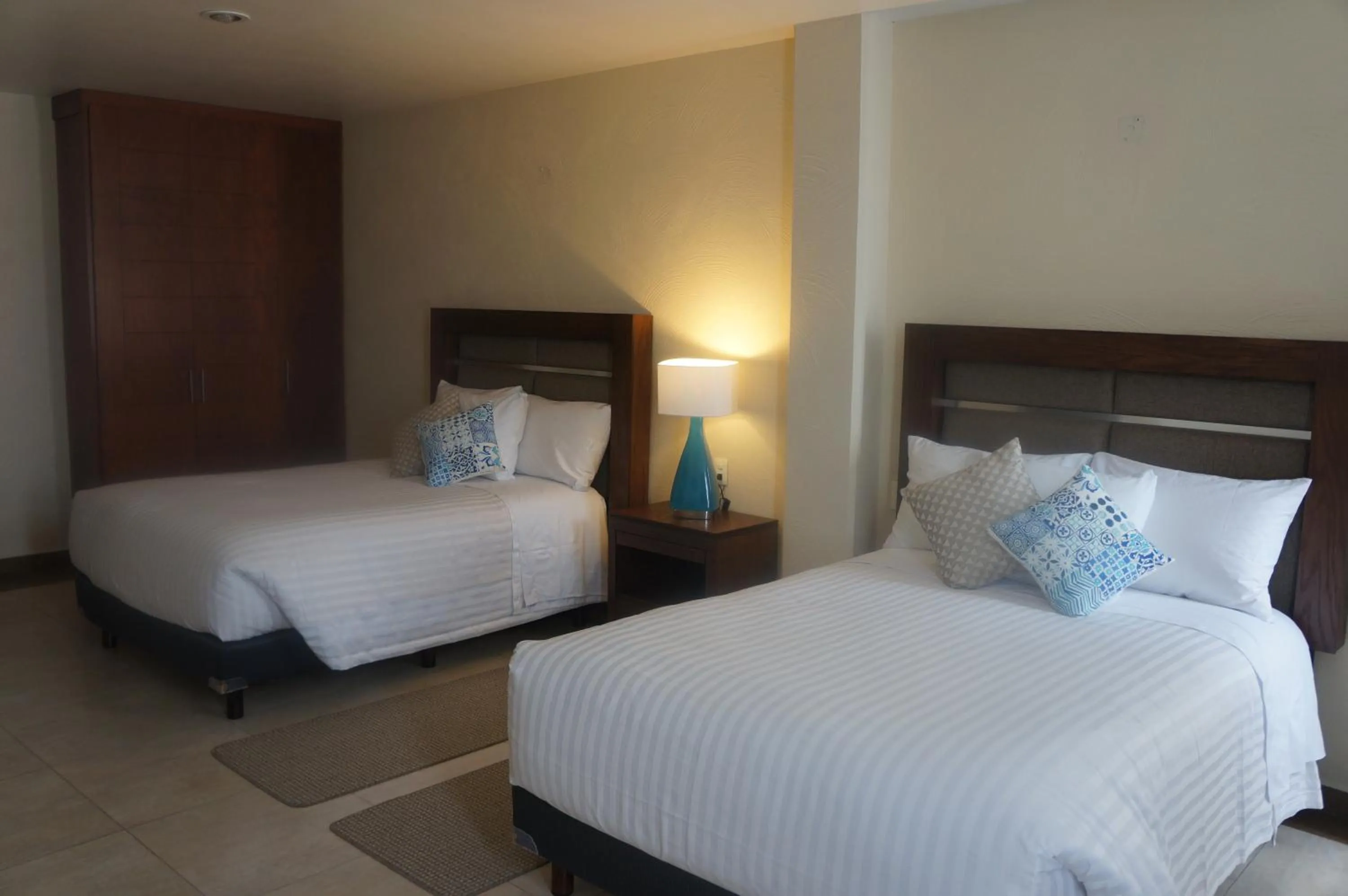 Bed in Hotel Mirante Tlaxcala