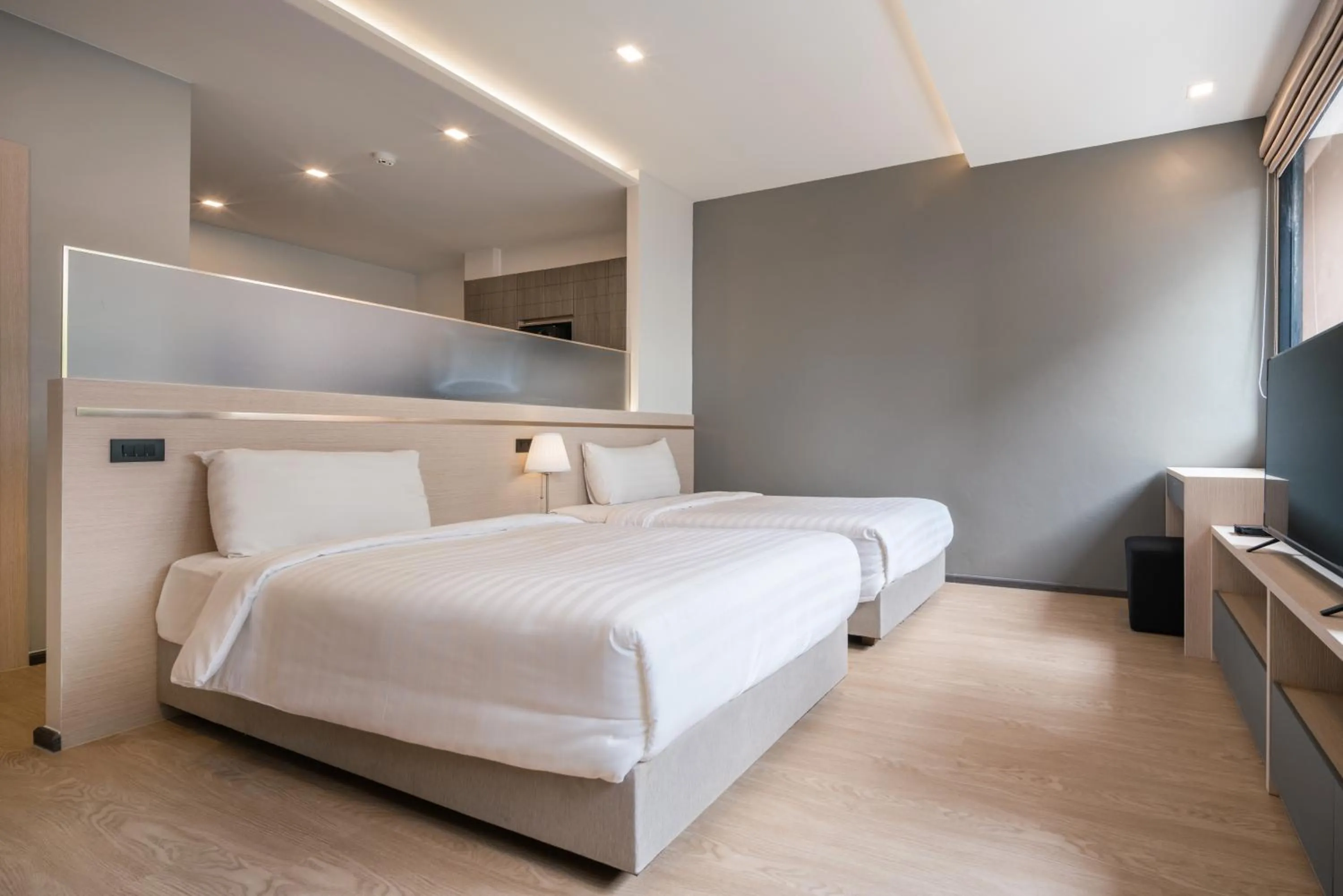 Bed in Samyan Serene Hotel