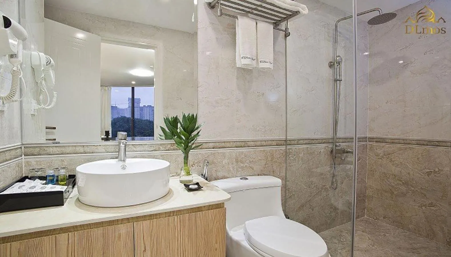 Bathroom in DLmos Hanoi Hotel