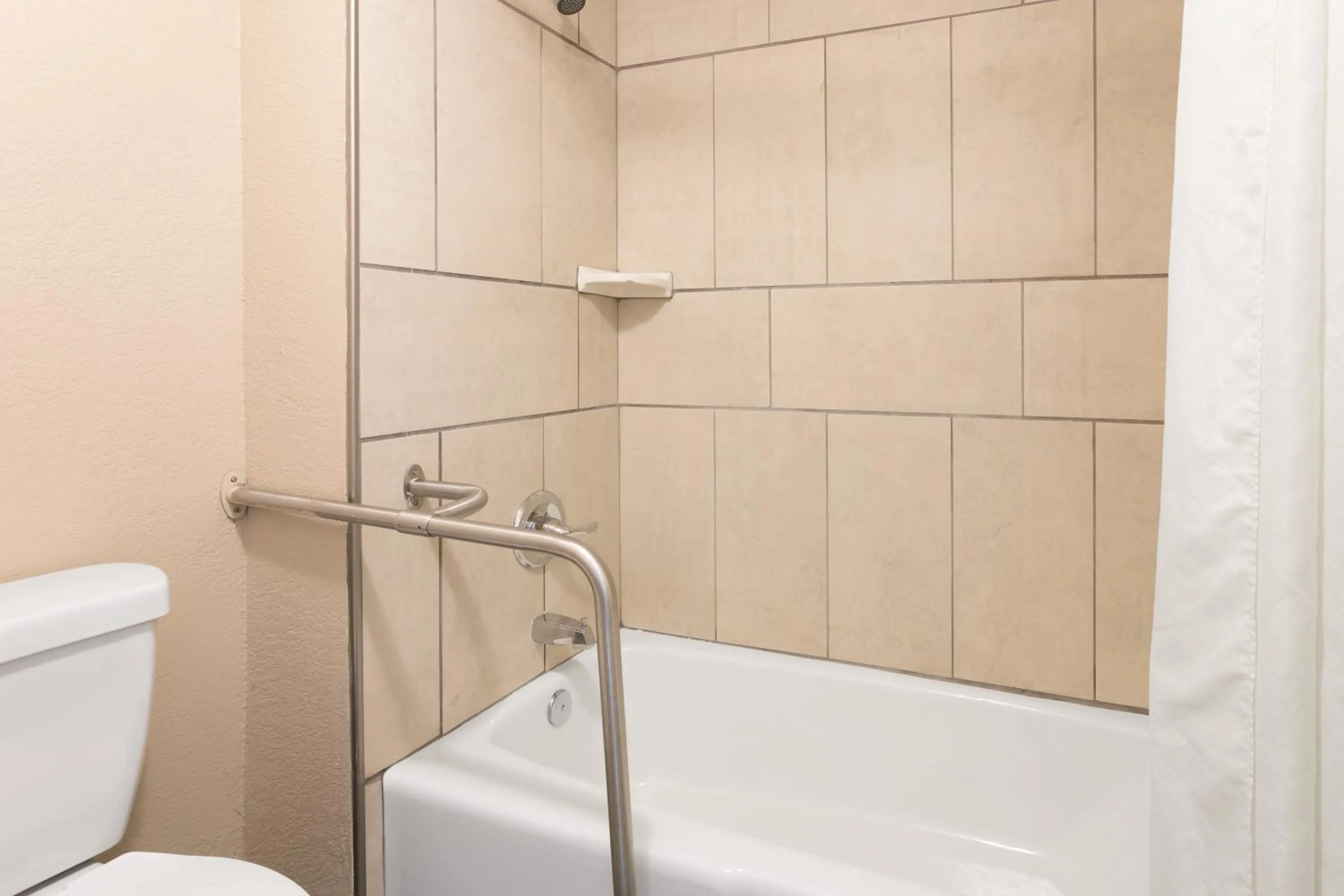 Shower in Super 8 by Wyndham Asheville Airport