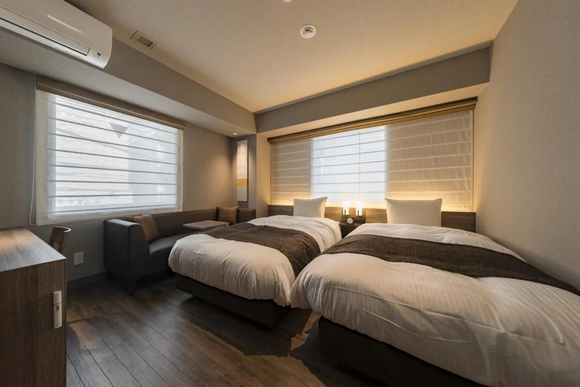 Bed in Kyoto Gion U-BELL Hotel