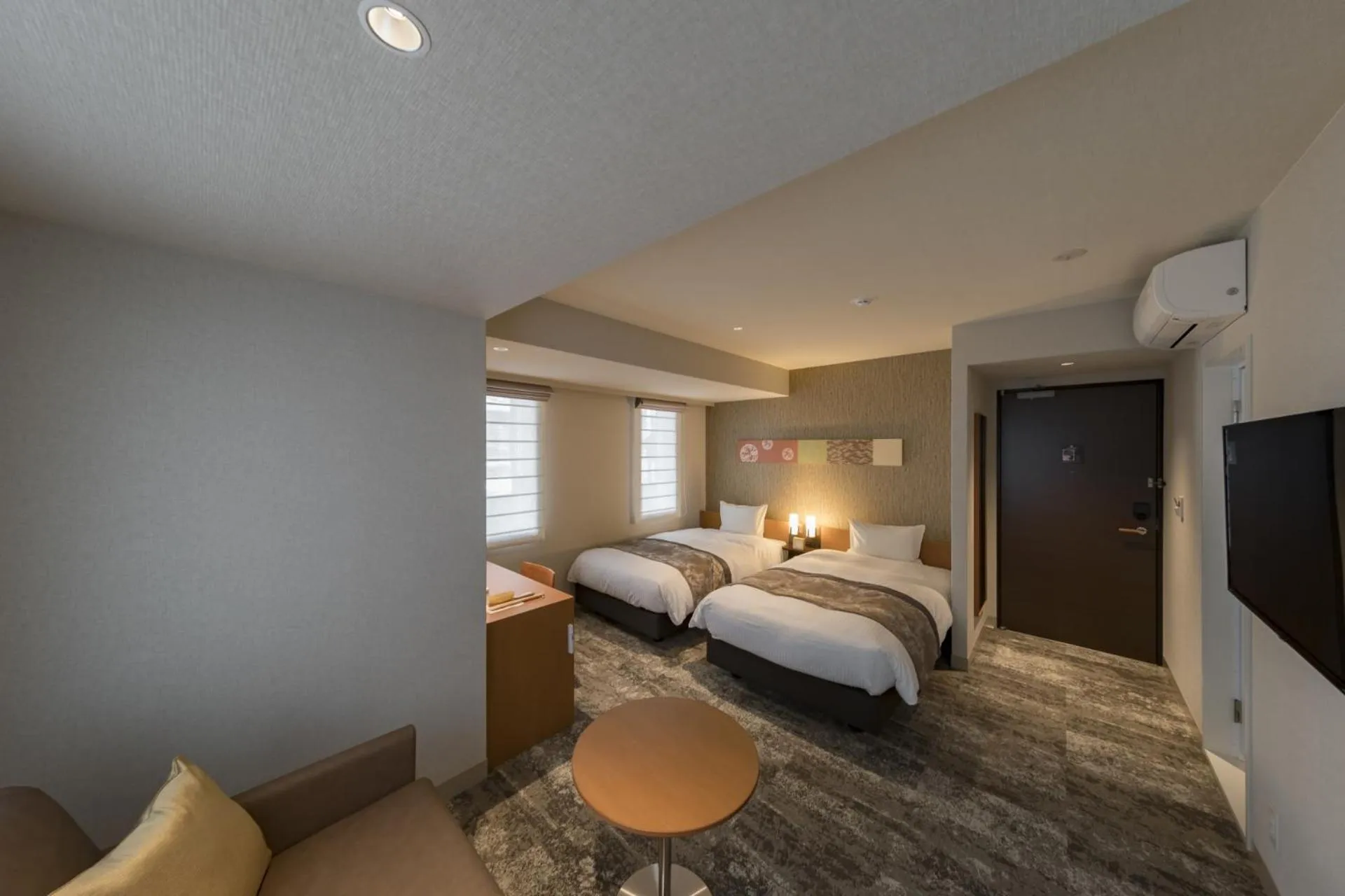 Bed in Kyoto Gion U-BELL Hotel