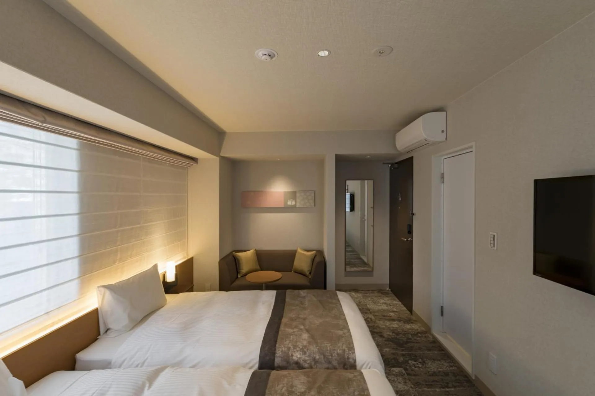 Bed in Kyoto Gion U-BELL Hotel