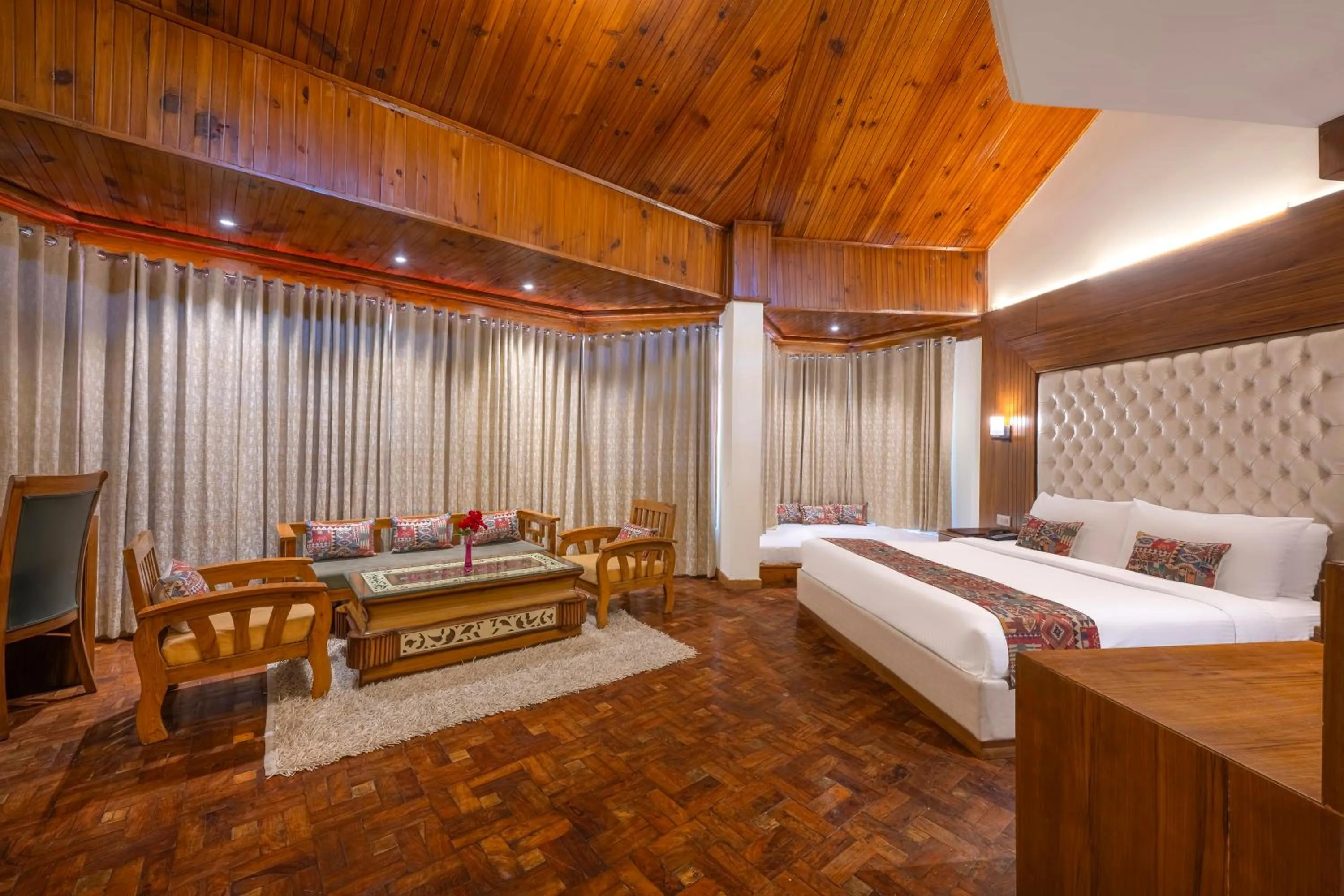 Guests, Bed in Snow Valley Resorts & Spa Manali