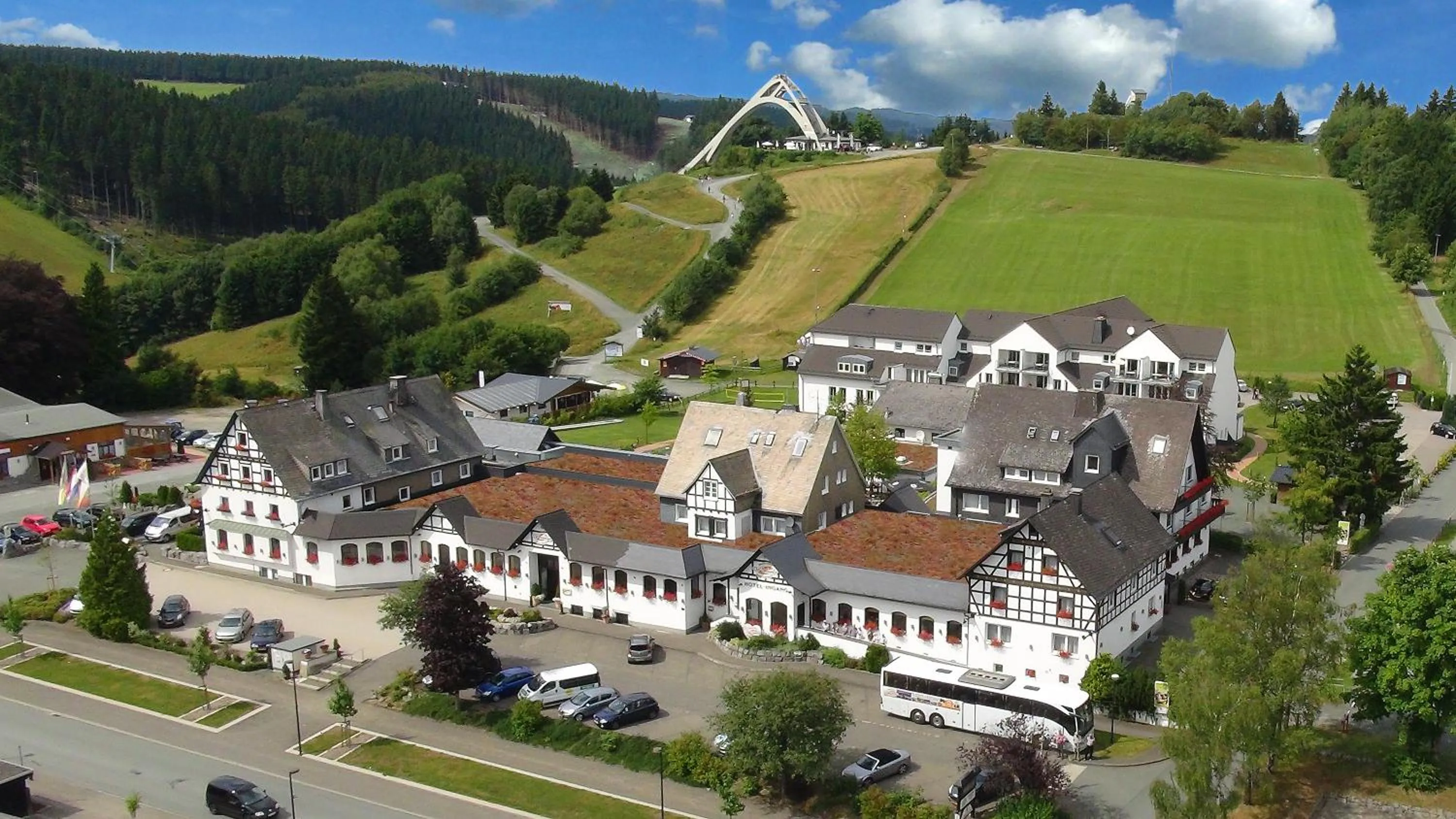 Bird's eye view in Vakantiehotel Der Brabander