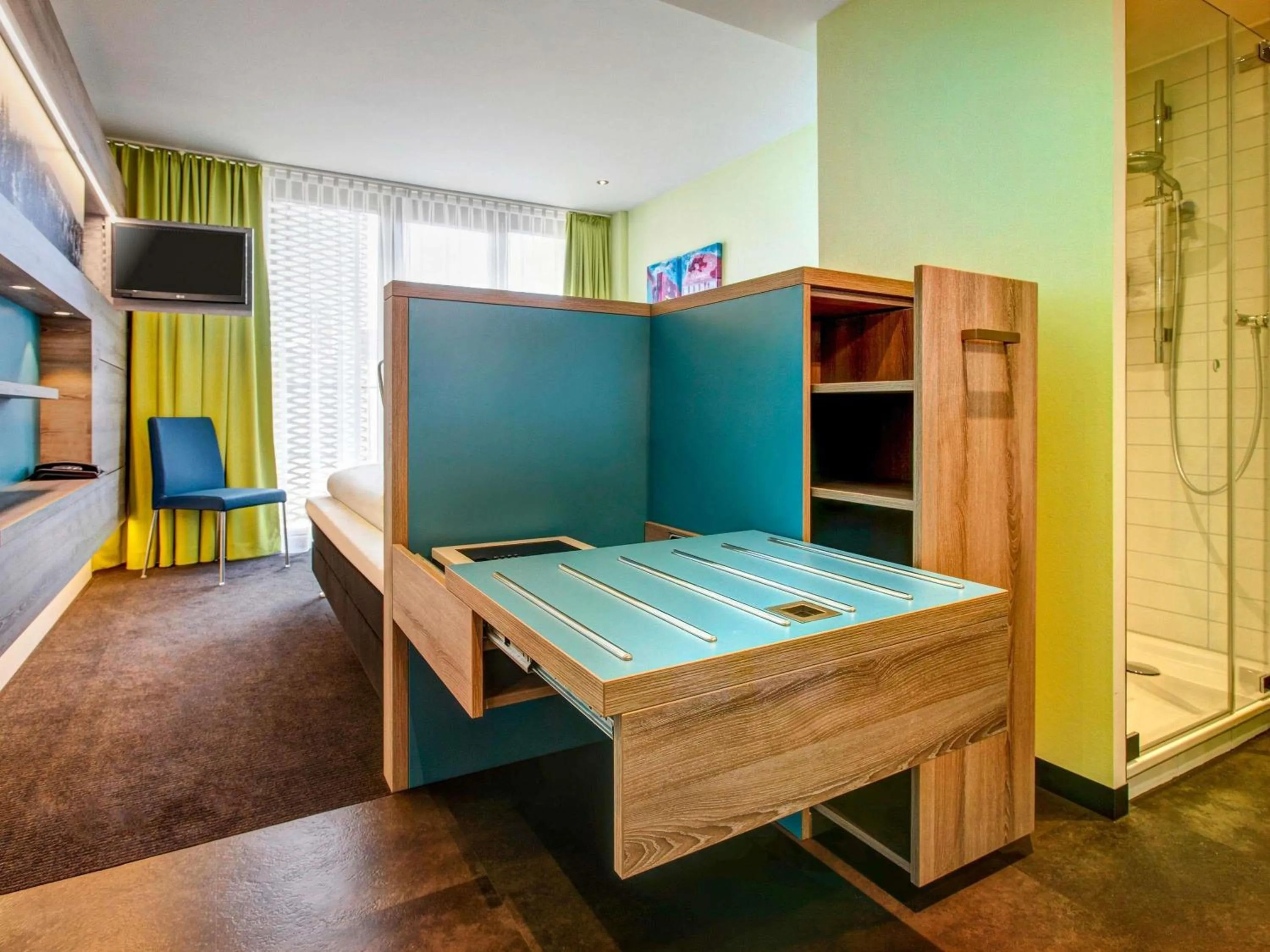 Bedroom, Bed in ibis Styles Nagold-Schwarzwald