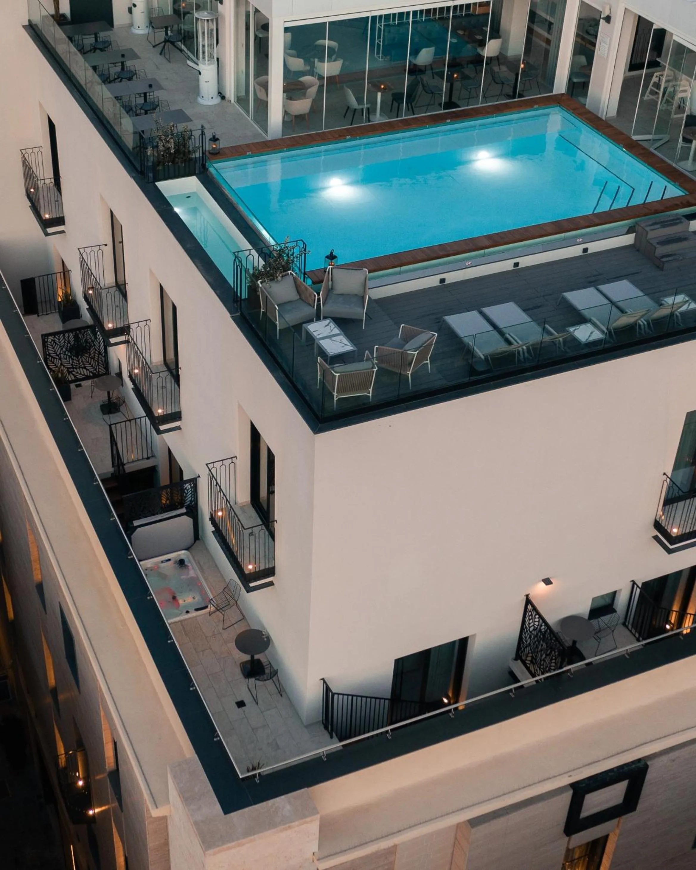 Balcony/Terrace in The Embassy Valletta Hotel