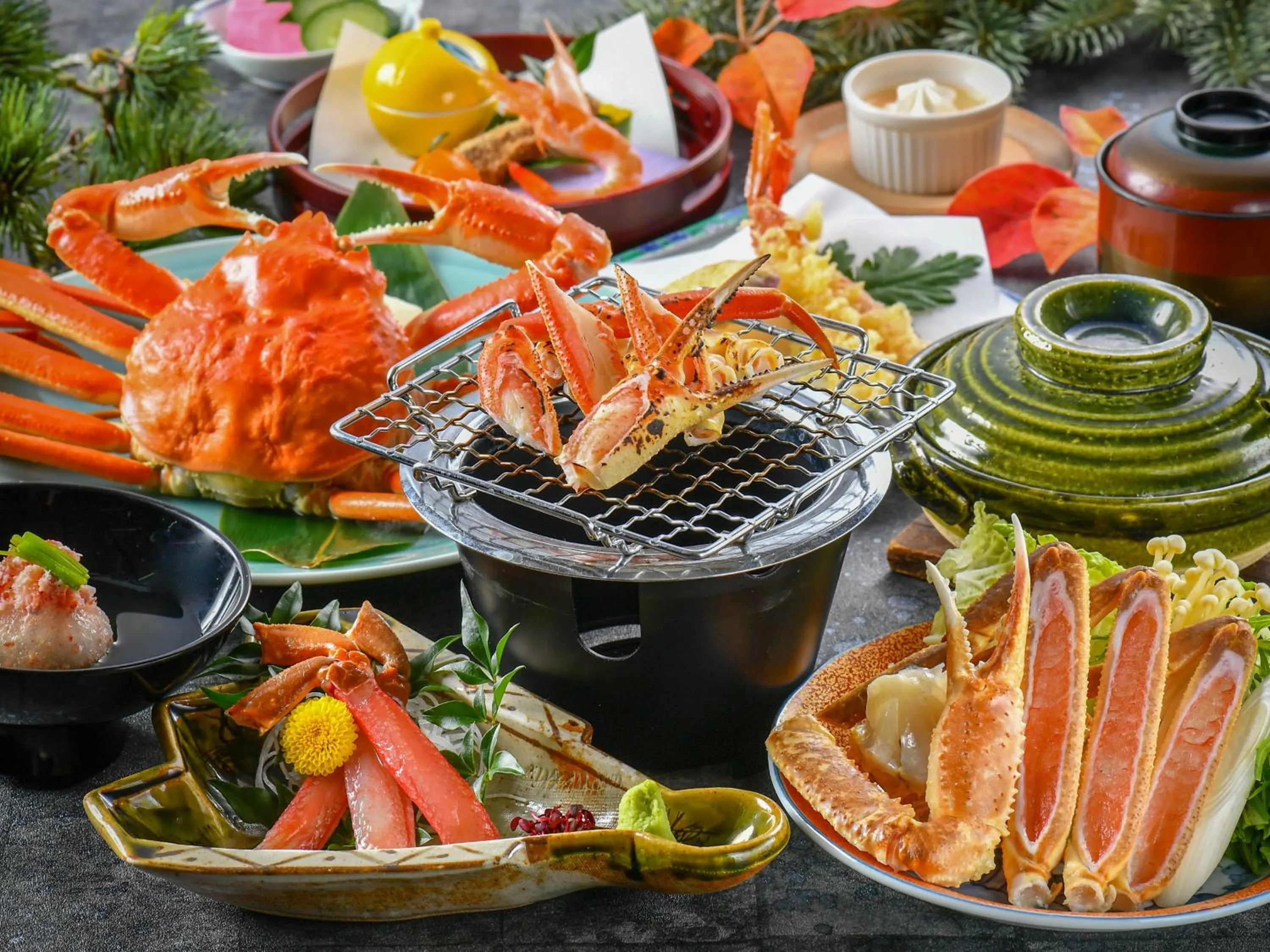Food in Awara Onsen Minoya Taiheikaku