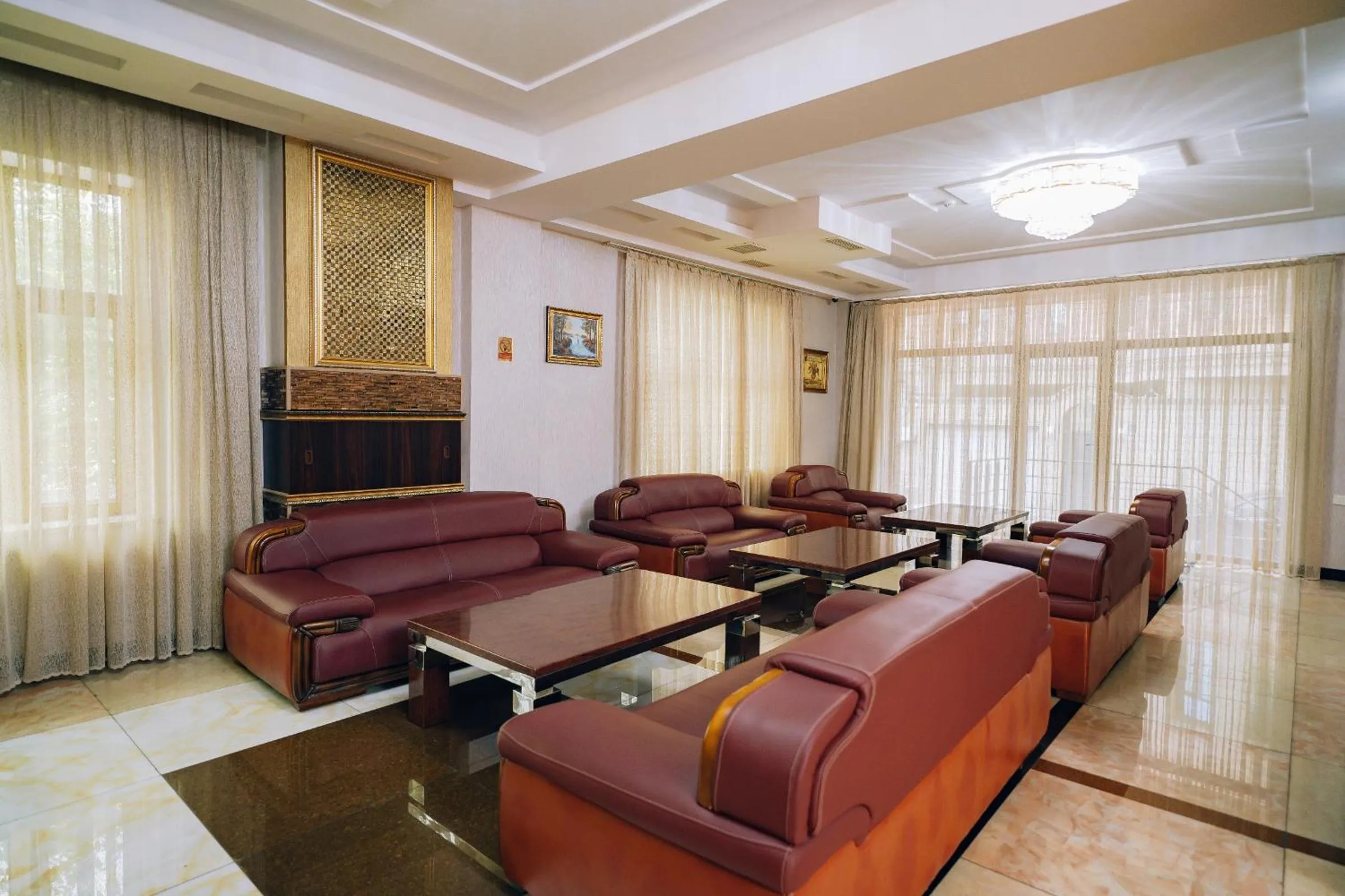 Seating area in Safran Hotel