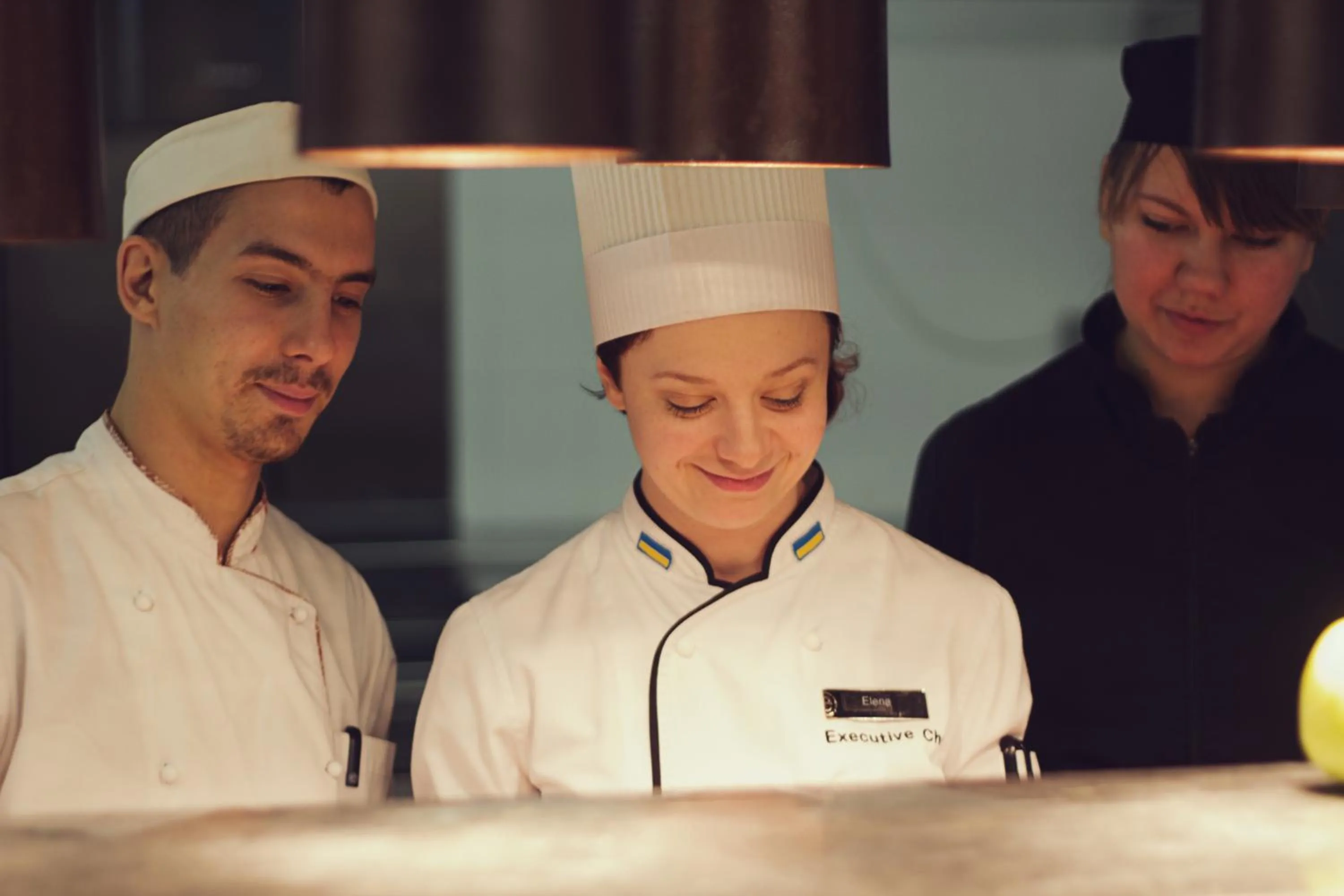 kitchen in Ramada Encore Kyiv