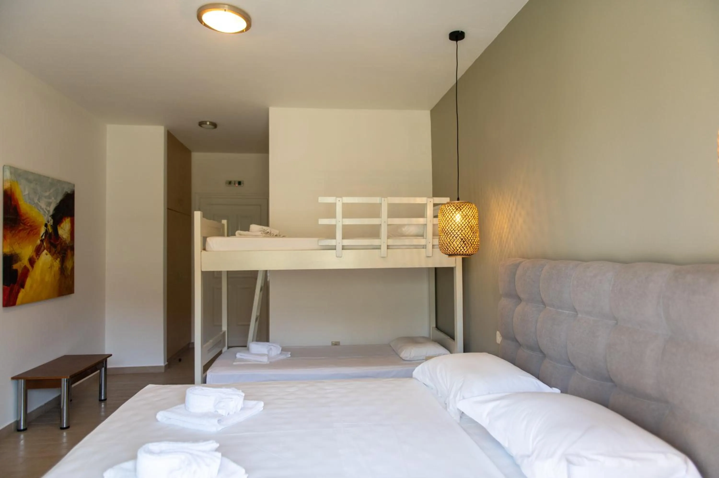Bed in Hotel Elina