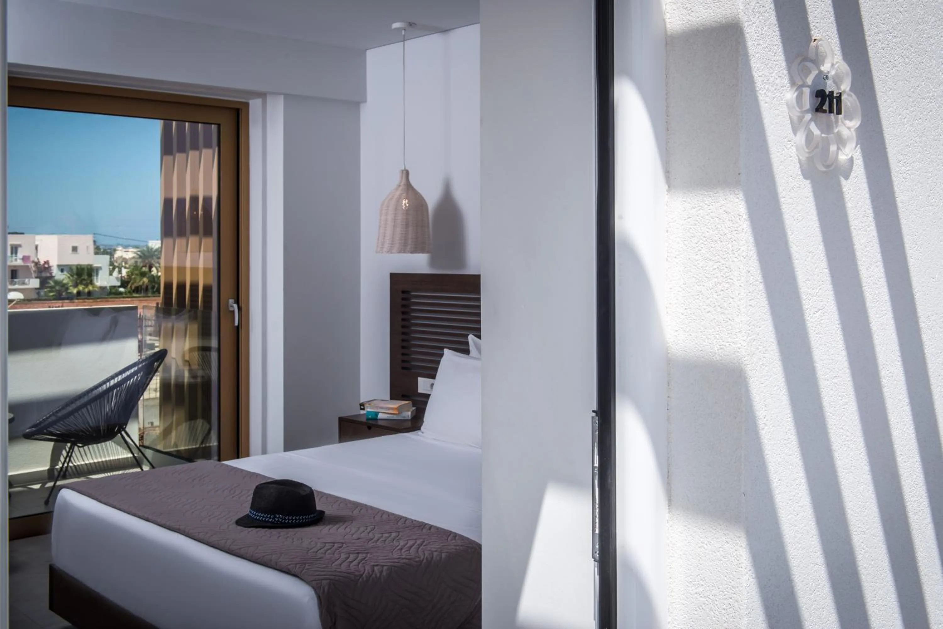 Bed in Meropi Hotel & Apartments