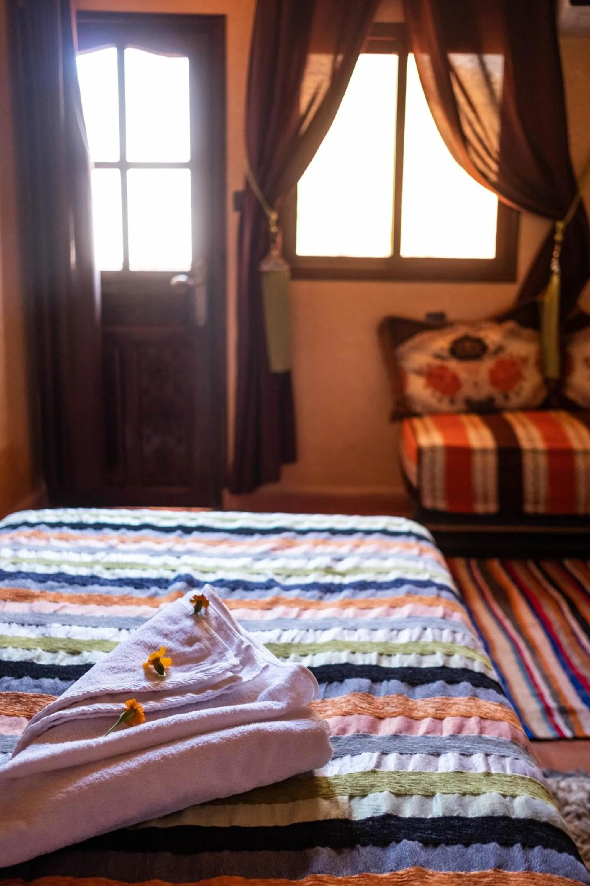 Bedroom, Bed in Riad Atlas Panorama