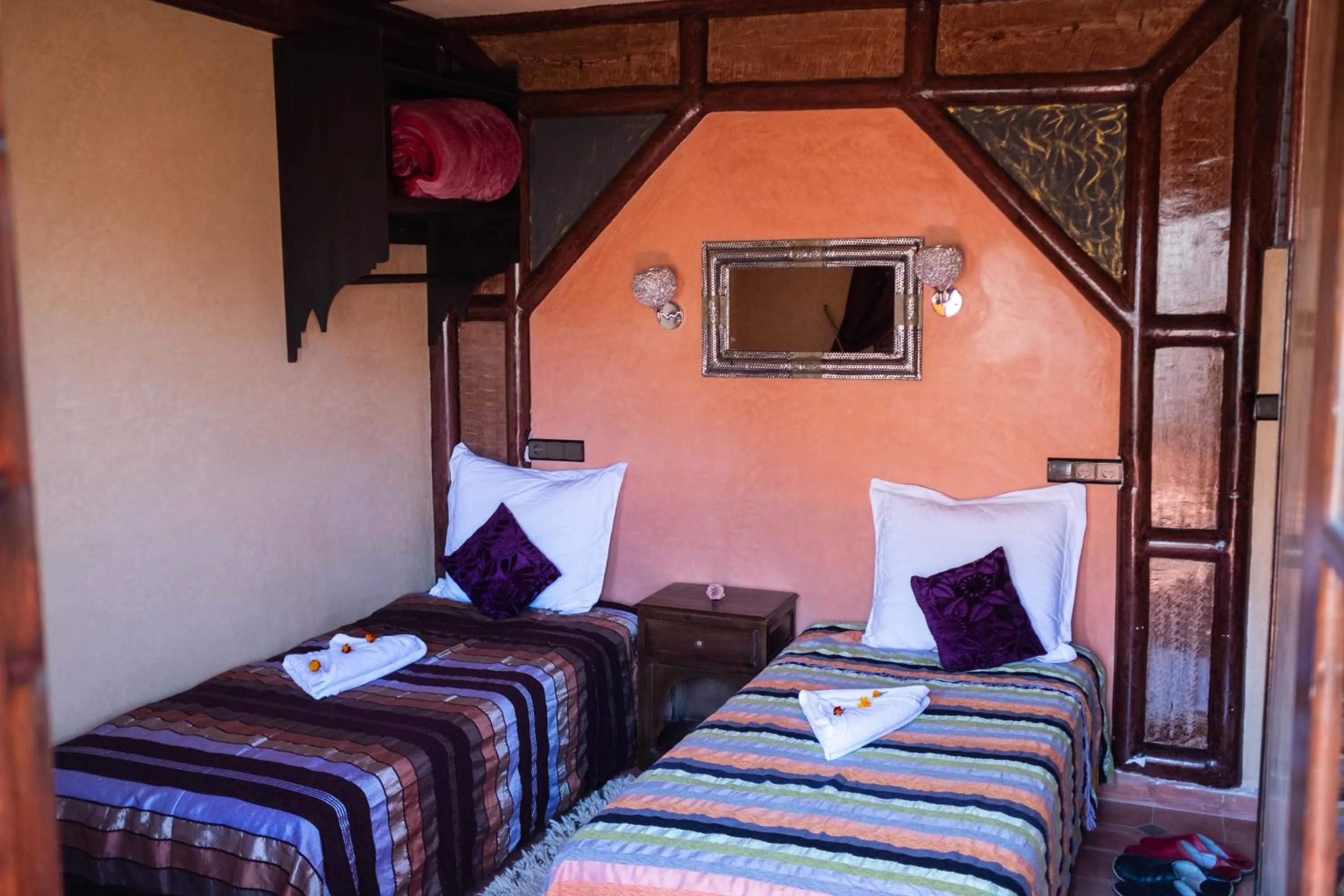 Bed in Riad Atlas Panorama