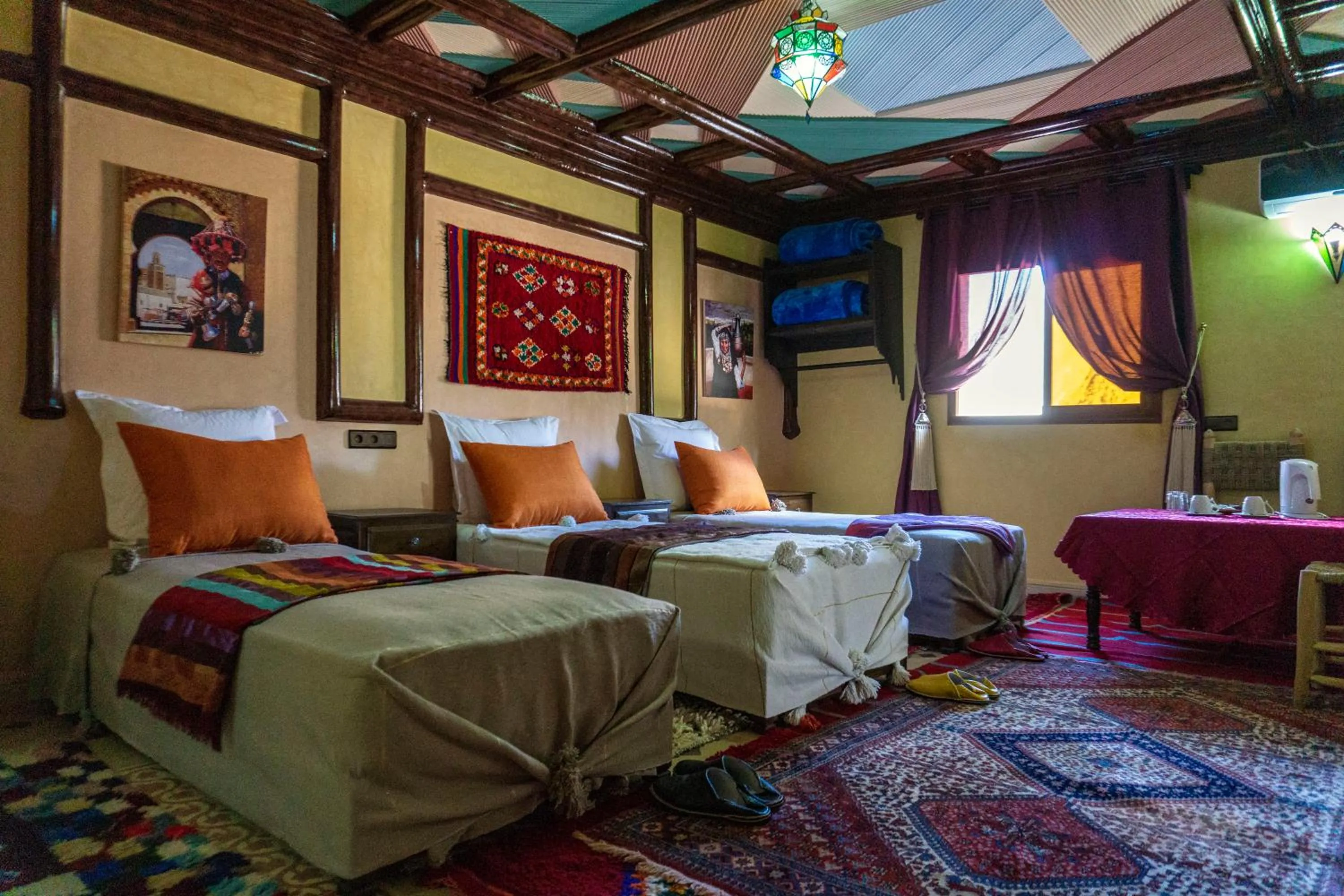 Bed in Riad Atlas Panorama