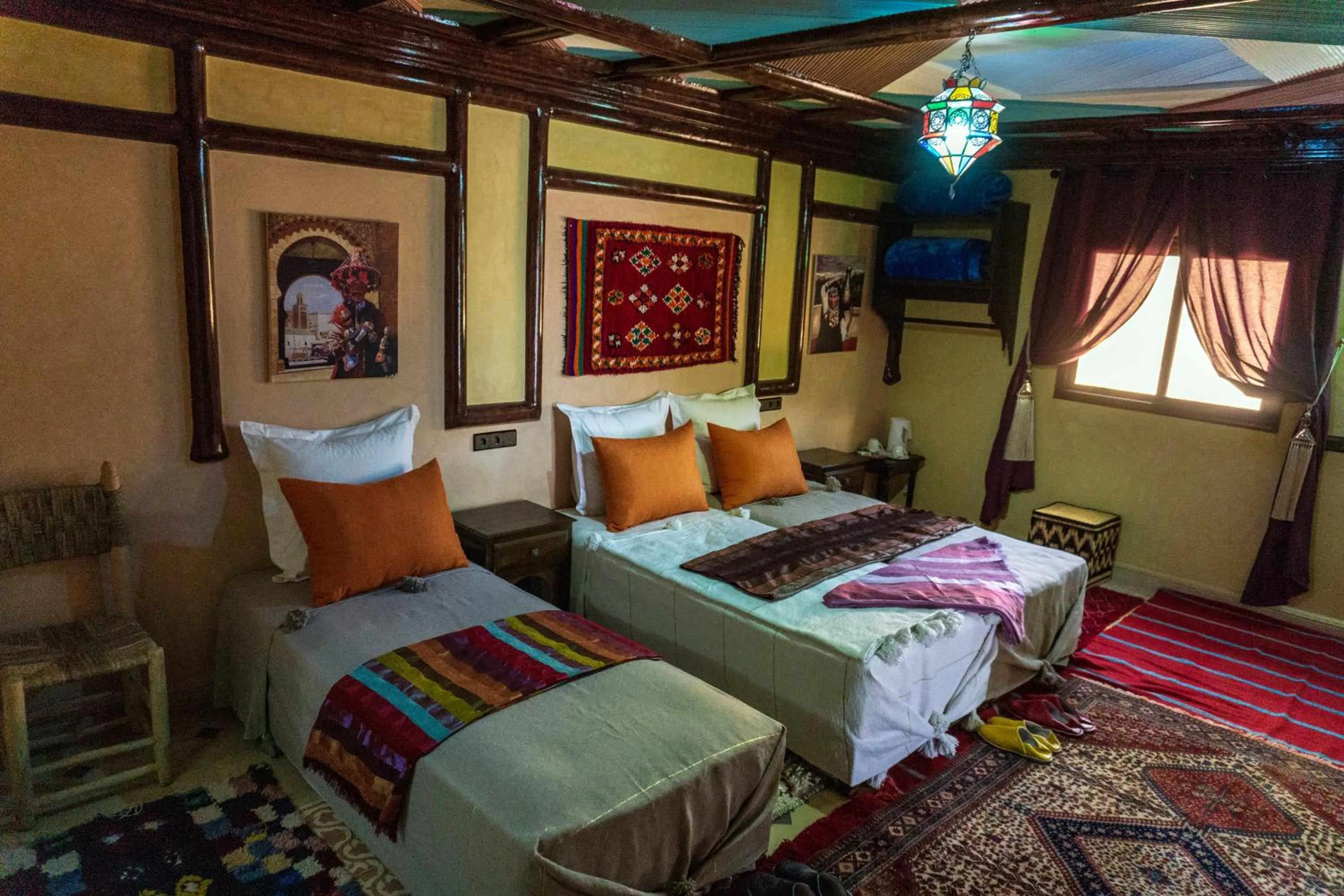 Bed in Riad Atlas Panorama