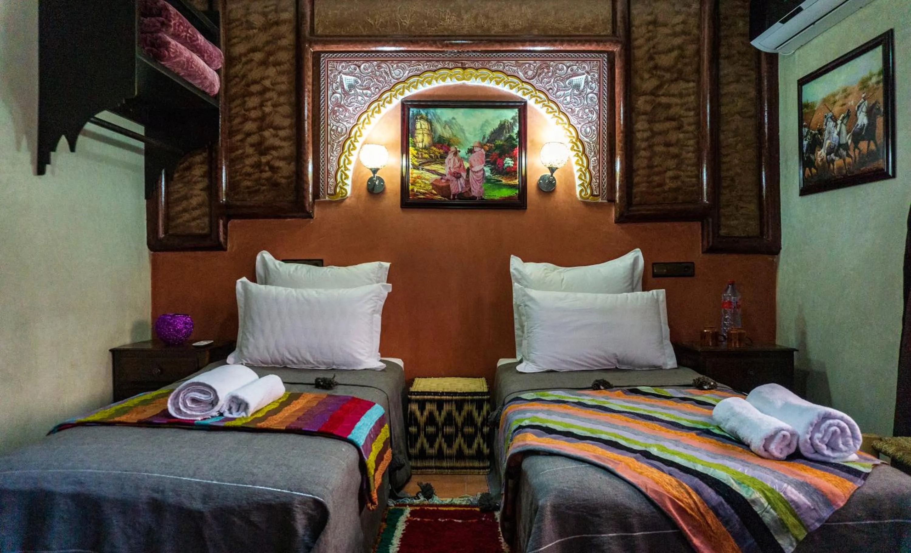 Bed in Riad Atlas Panorama