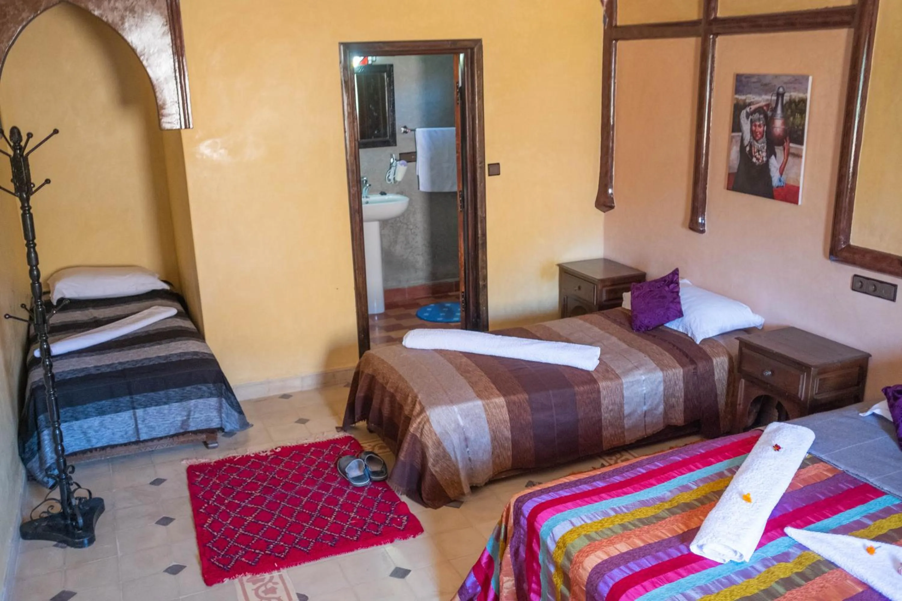 Bed in Riad Atlas Panorama