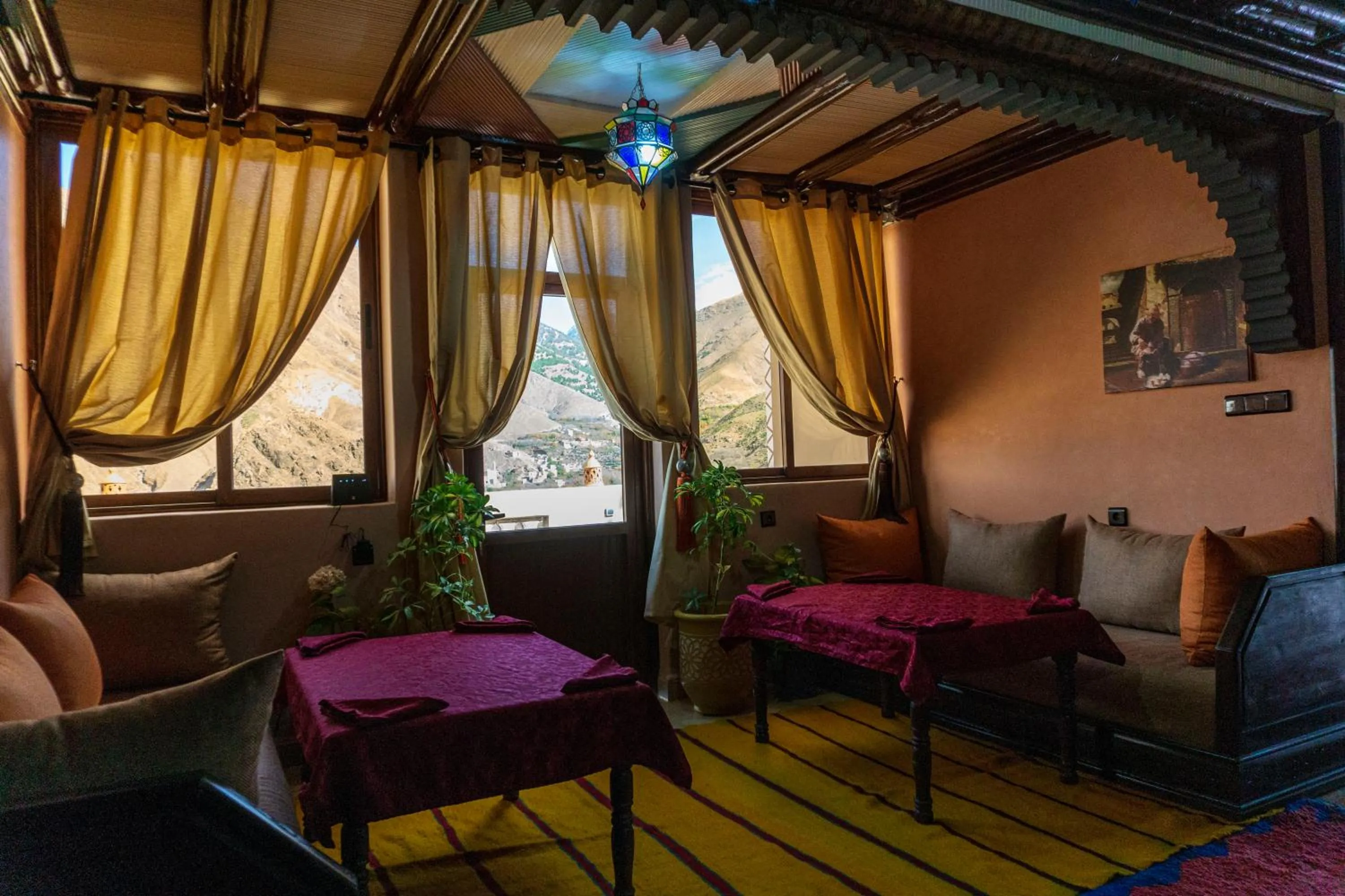 Seating area in Riad Atlas Panorama