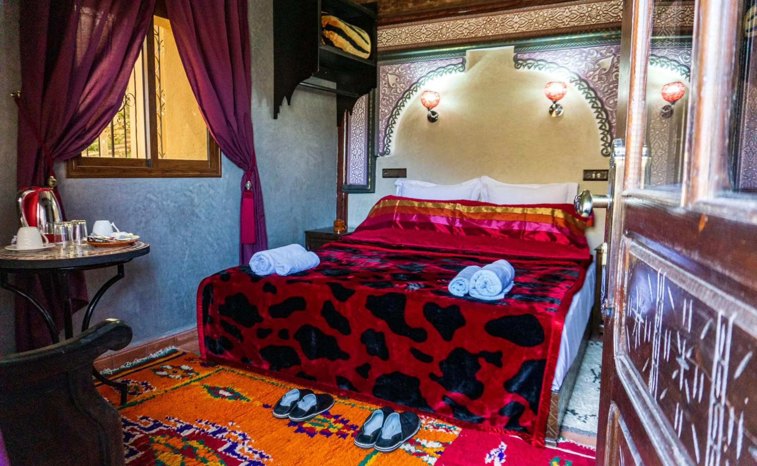 Bed in Riad Atlas Panorama
