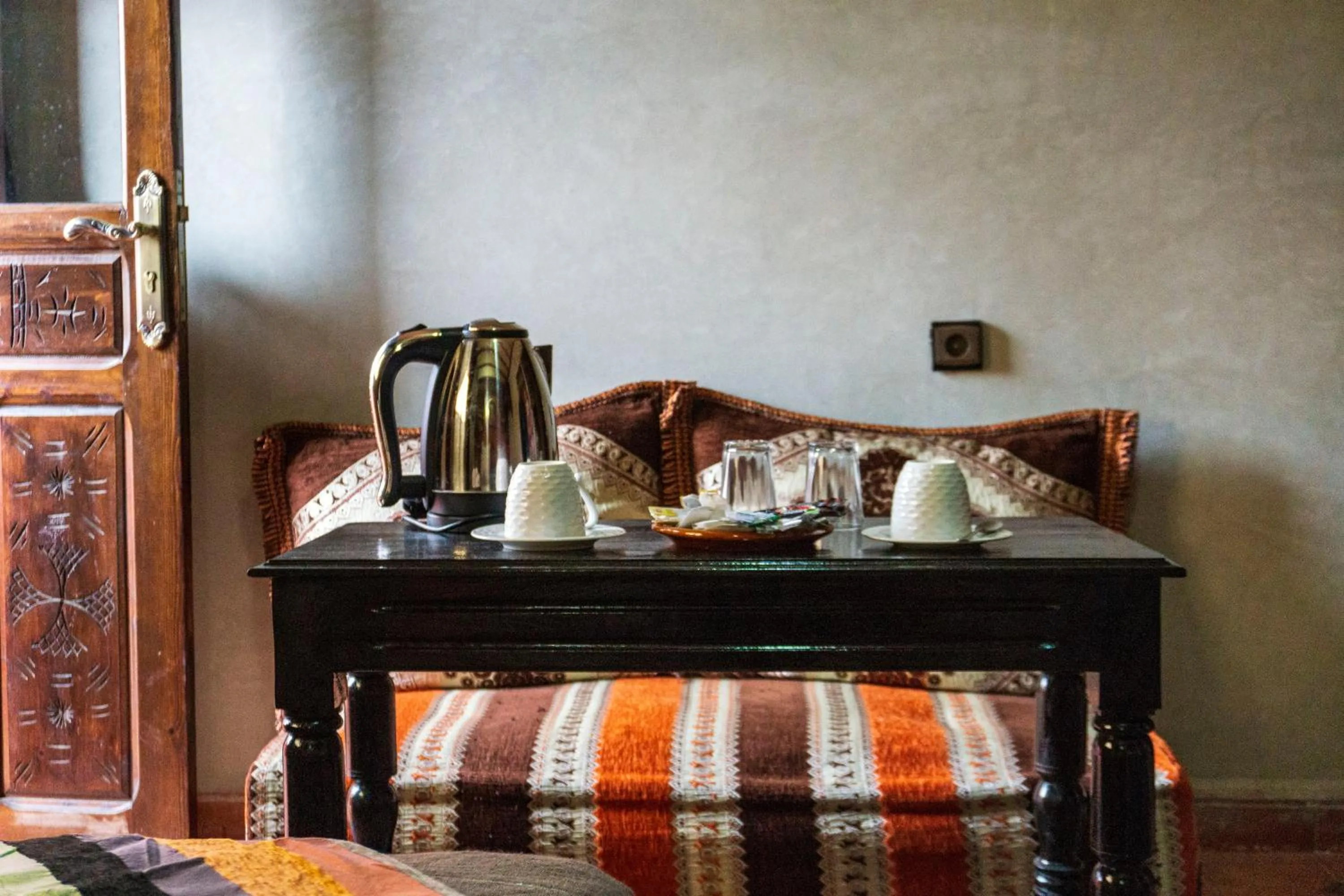 Coffee/tea facilities, Bed in Riad Atlas Panorama