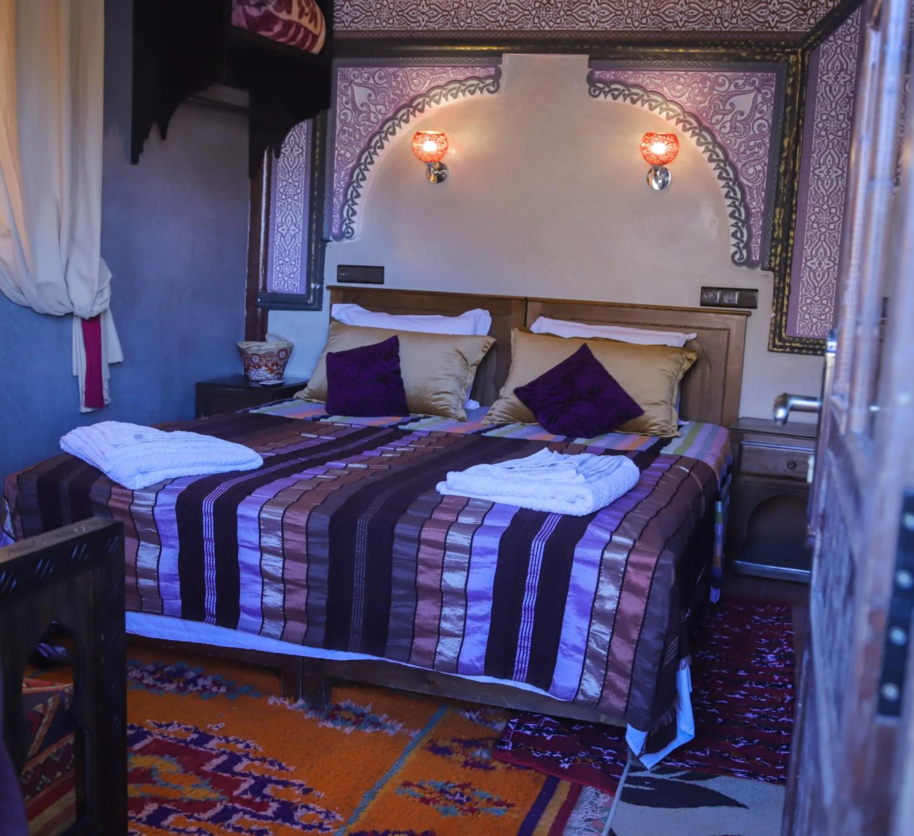 Bedroom, Bed in Riad Atlas Panorama