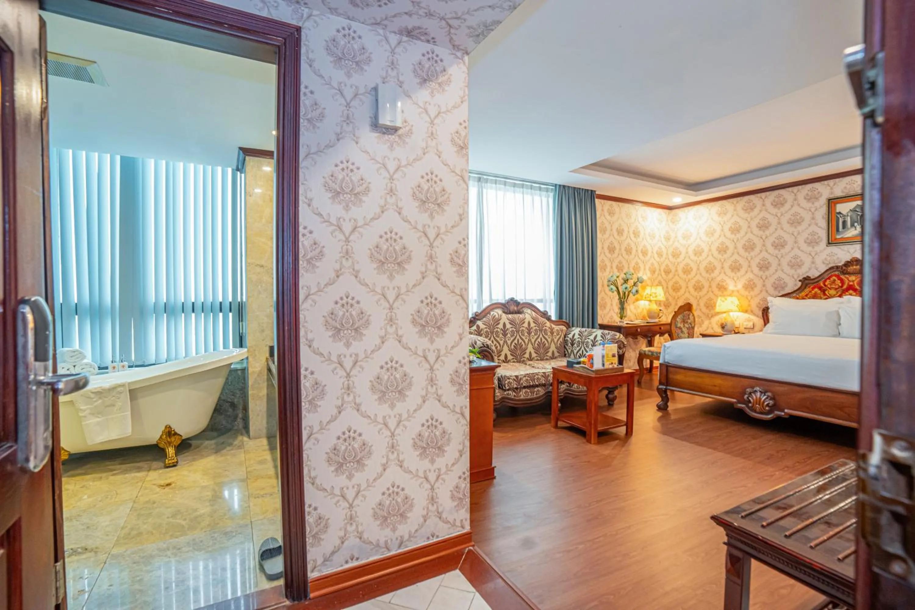 Bed in The Vissai Hotel