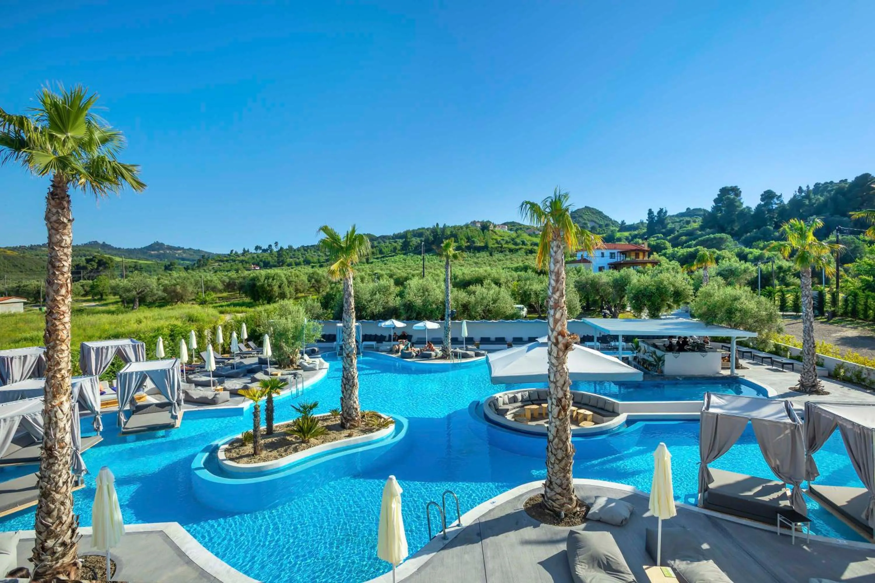 Pool view in Anna Hotel