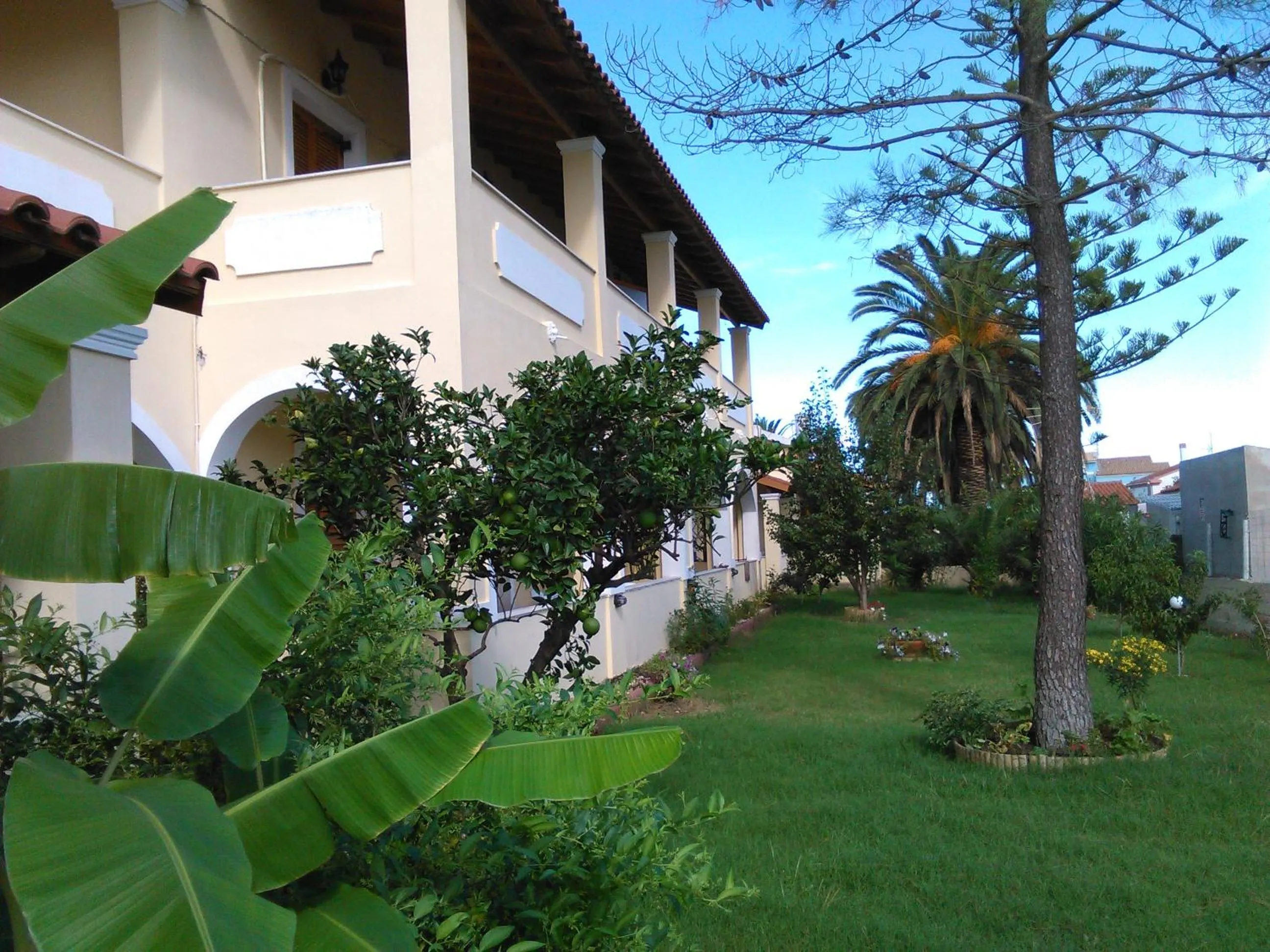 Garden view in Feeloxenia Corfu Apartments