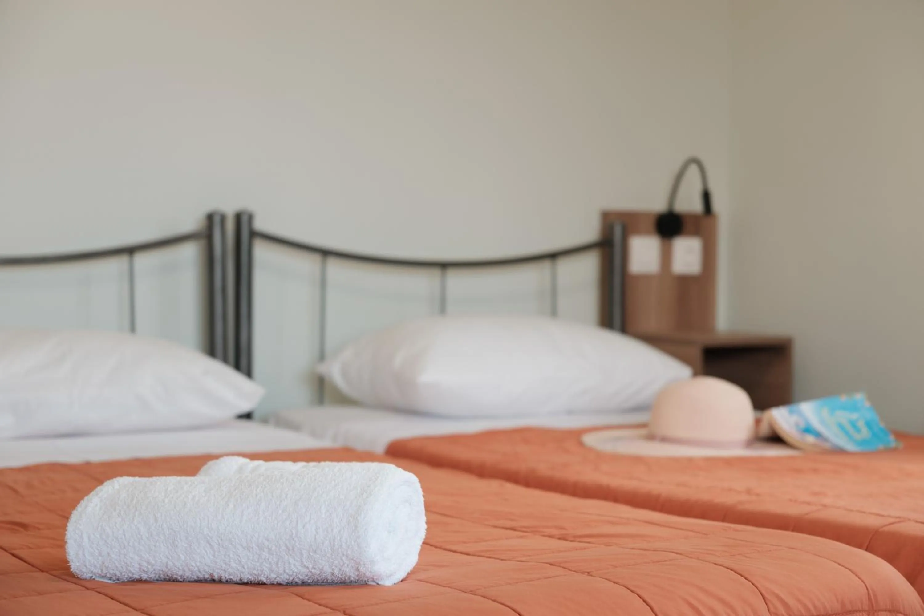 Bed in Feeloxenia Corfu Apartments