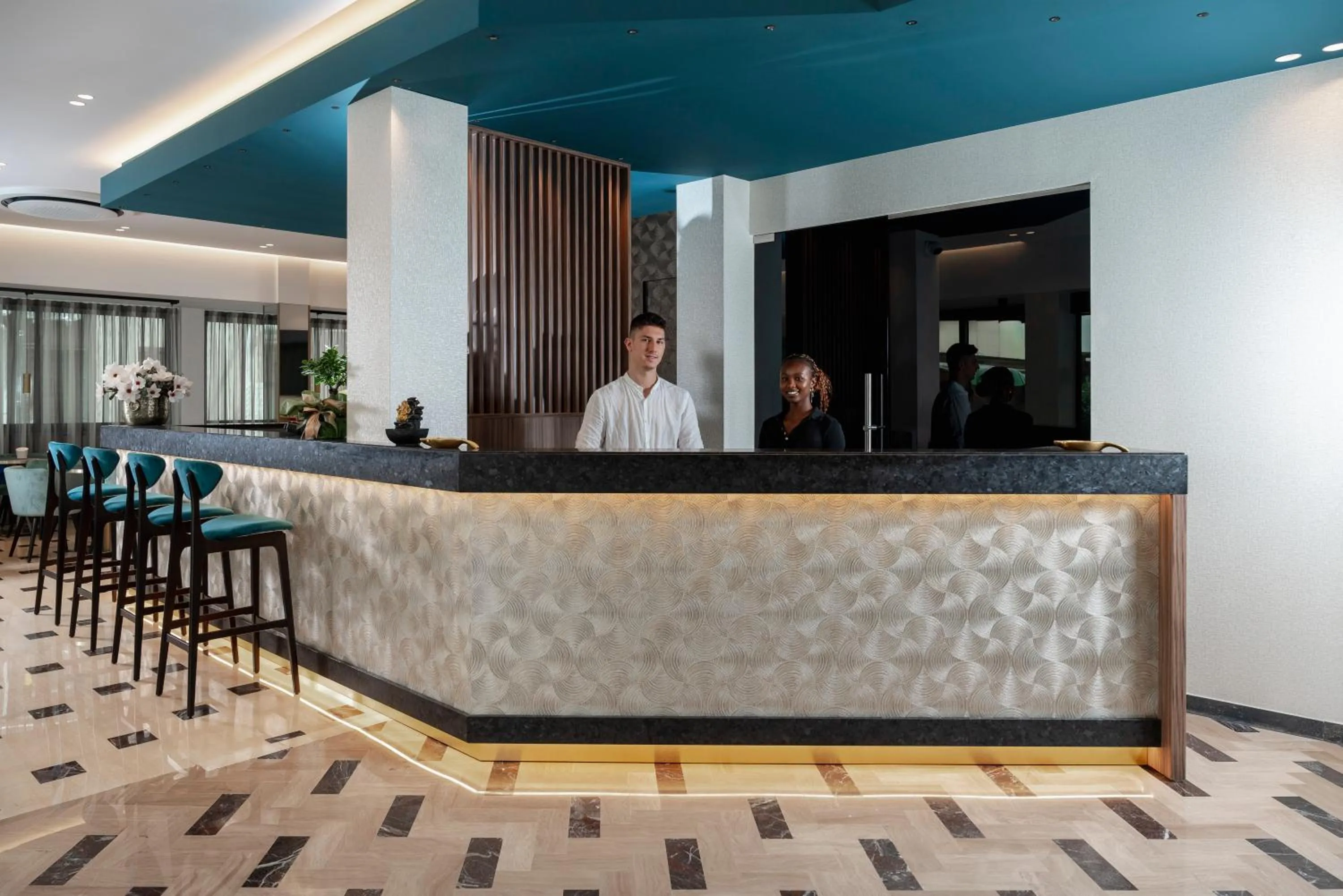 Lobby or reception in Hotel Grazia Riccione