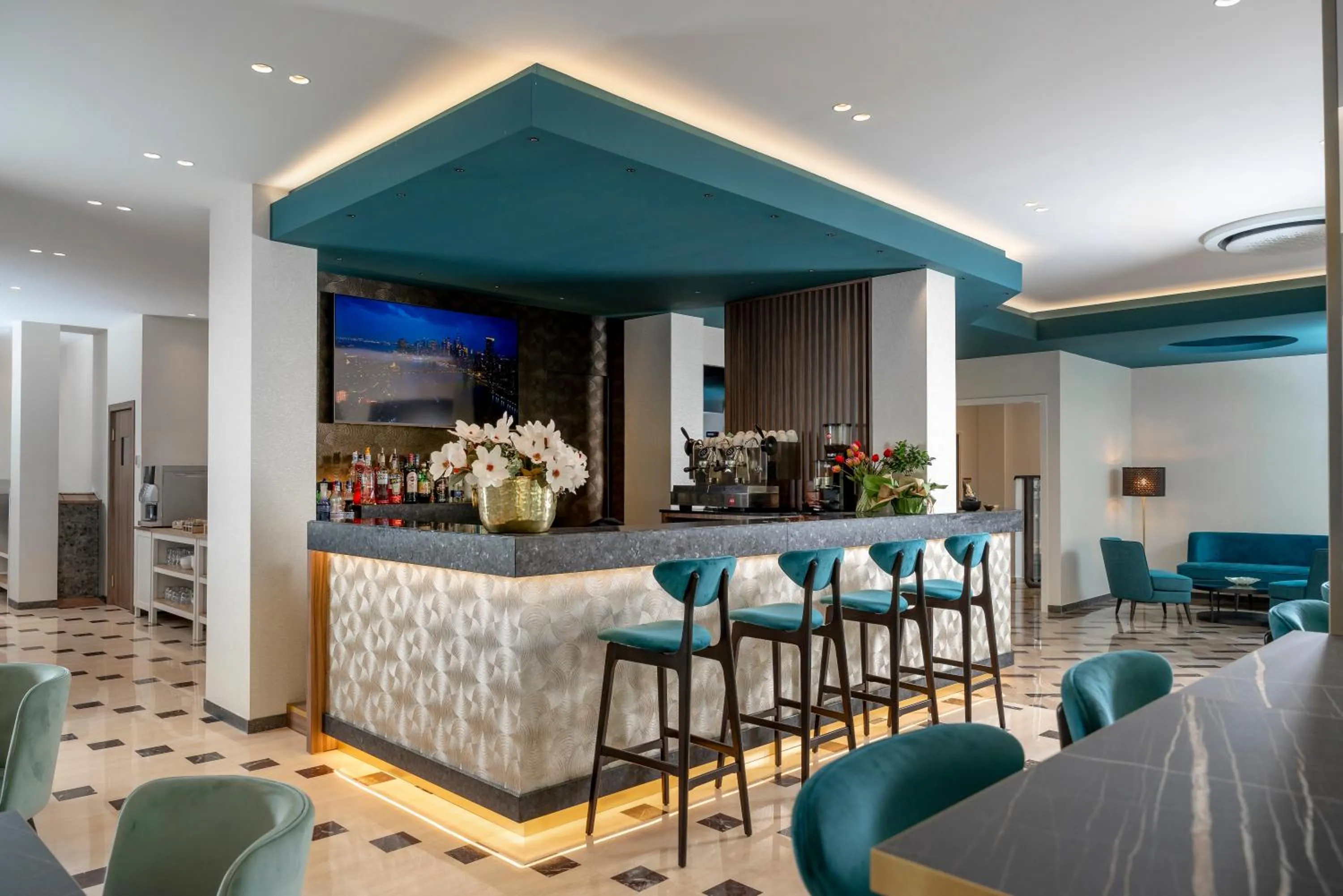 Lobby or reception in Hotel Grazia Riccione