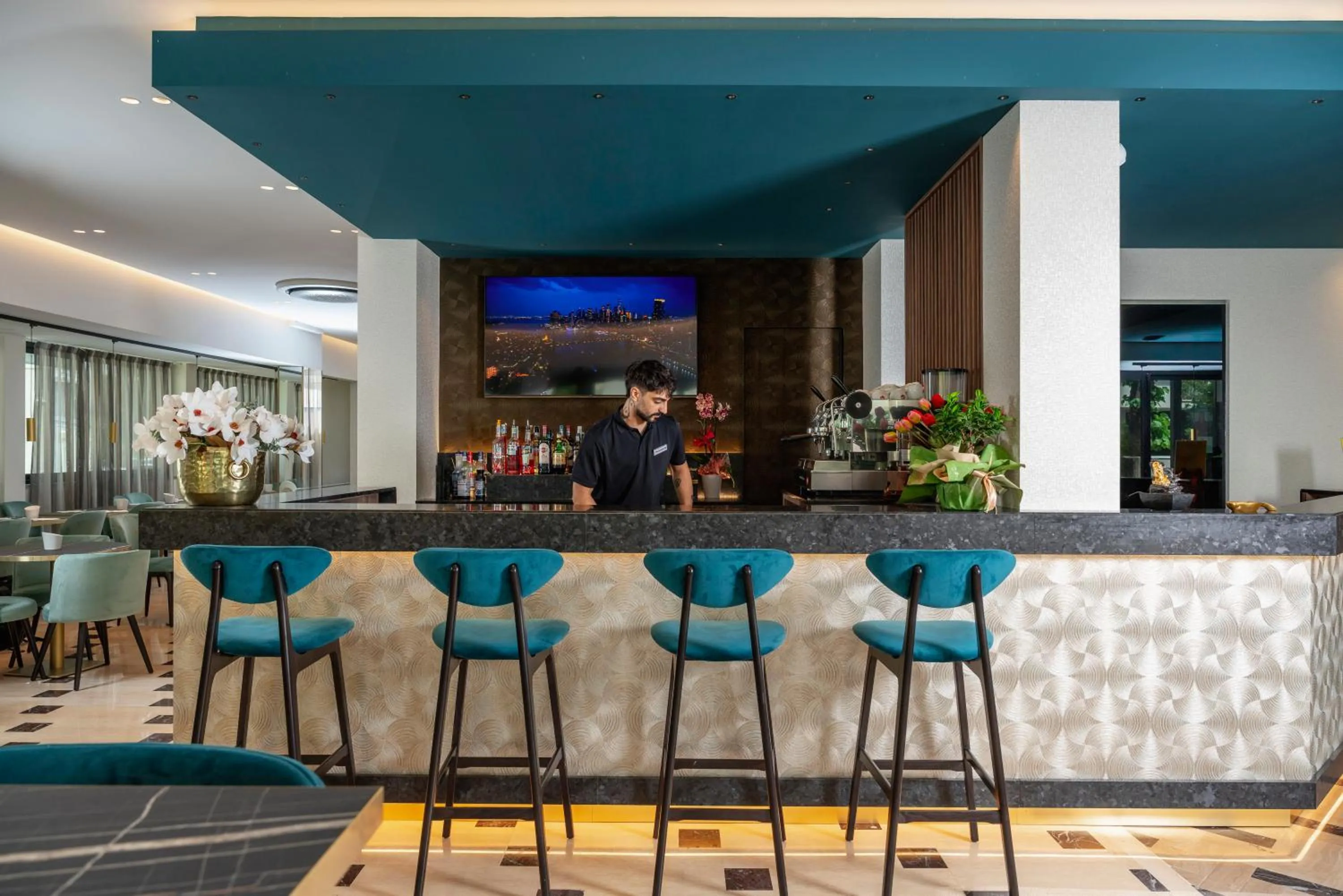 Lobby or reception in Hotel Grazia Riccione