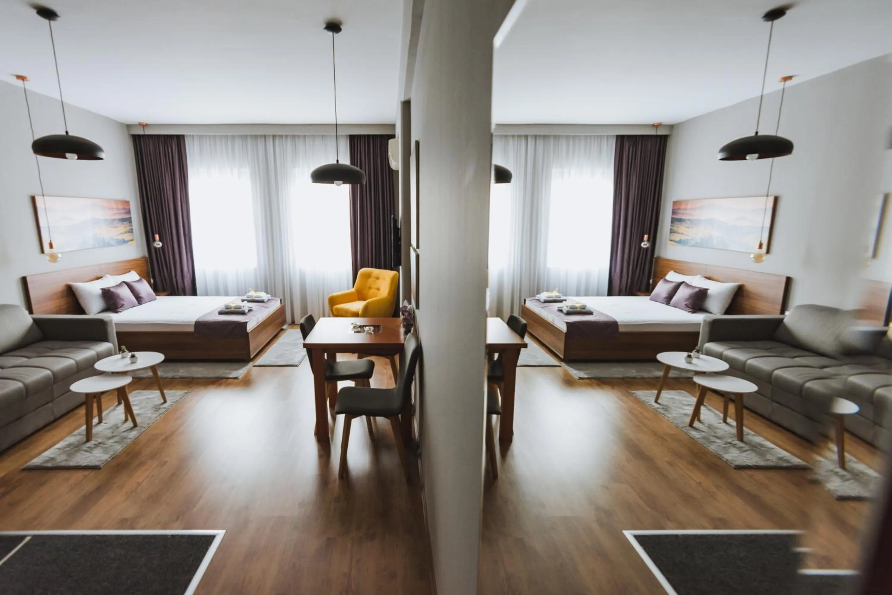 Bed in Central Plaza Apartments